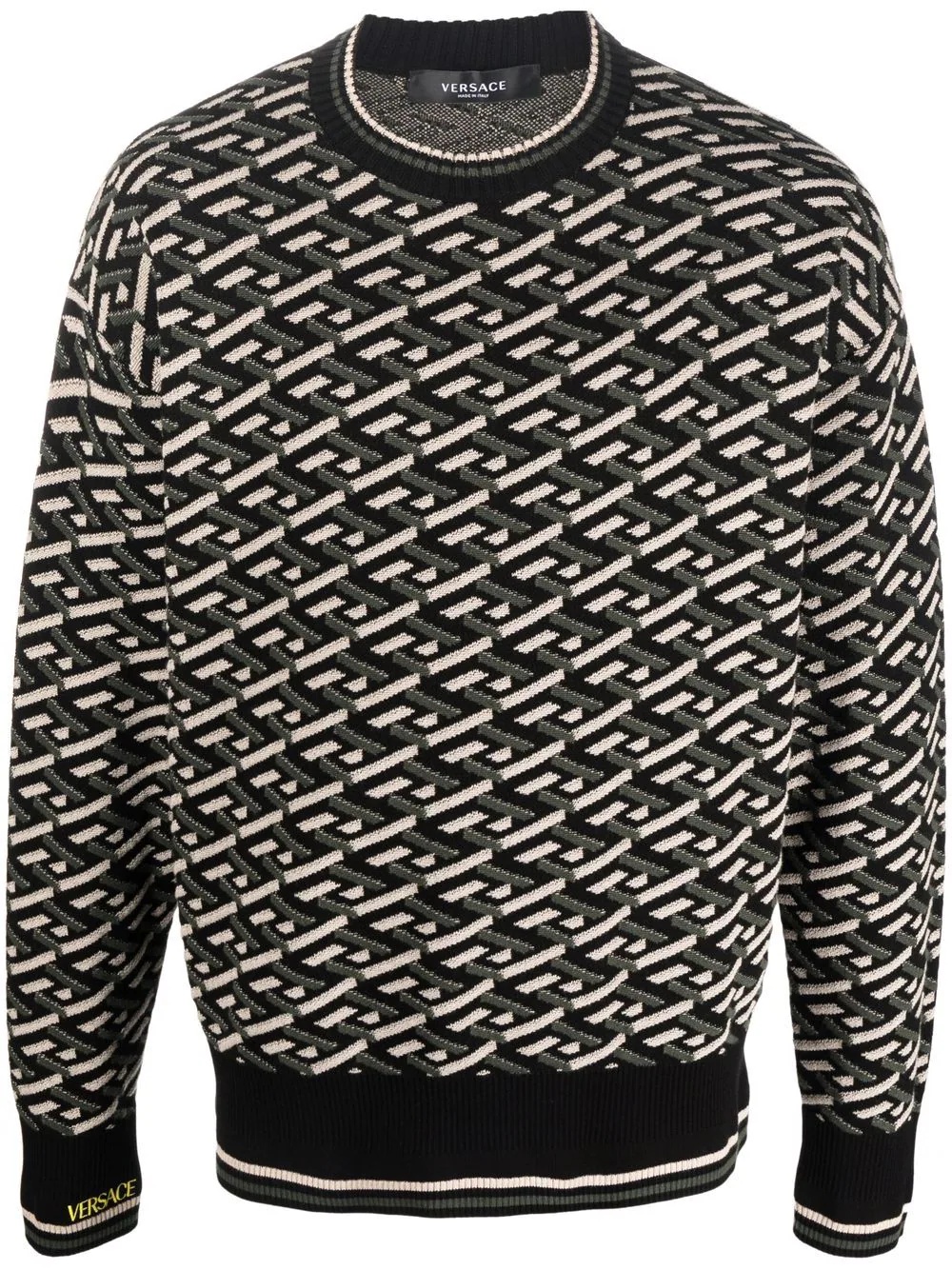 La Greca geometric pattern jumper - 1