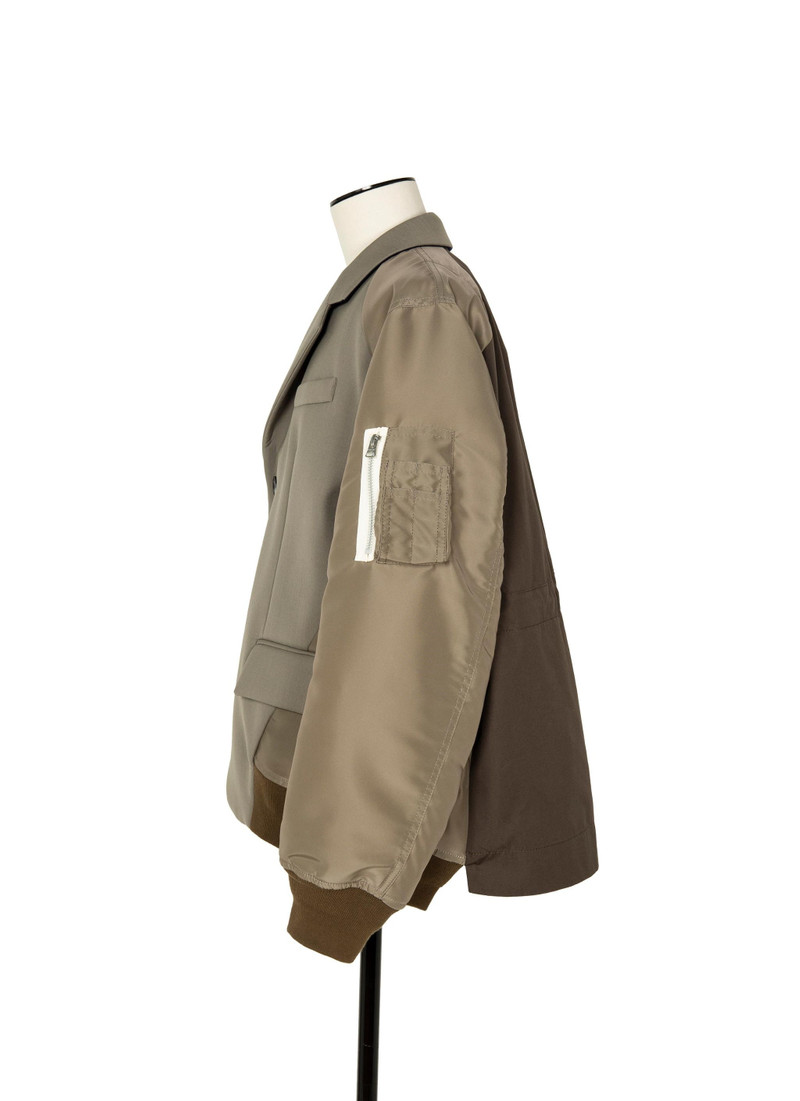 sacai Suiting Bonding Mix Jacket outlook