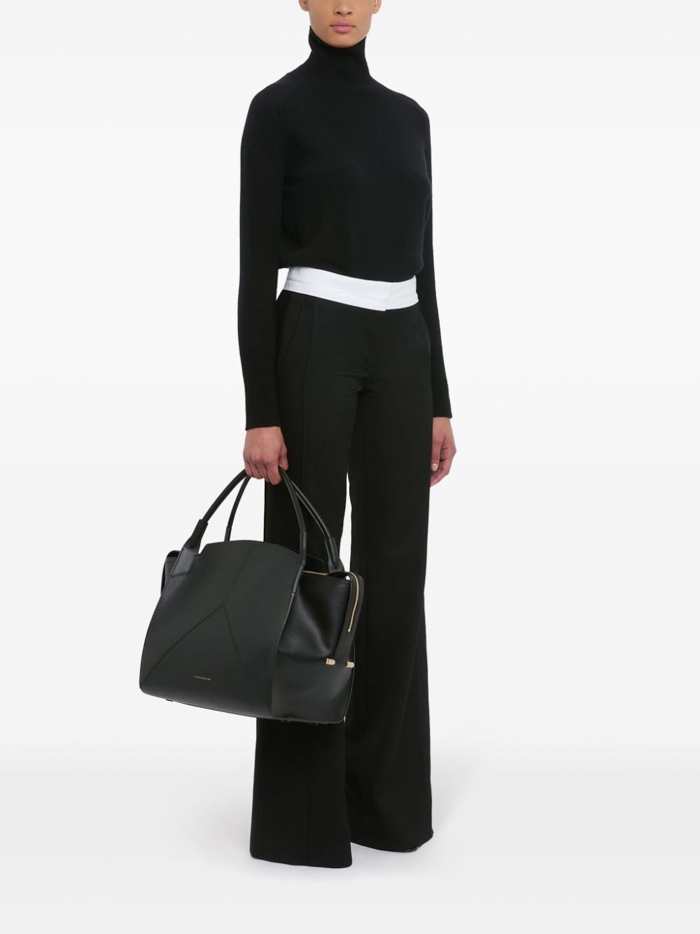 leather tote bag - 2