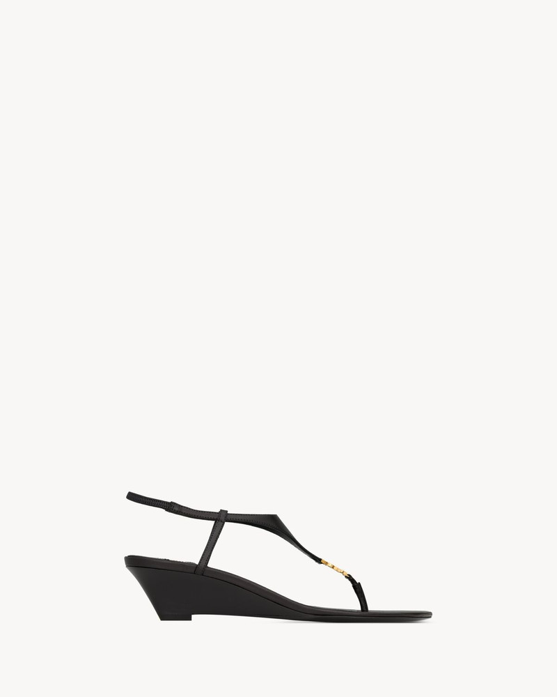 CASSANDRA WEDGES IN SMOOTH LEATHER - 1