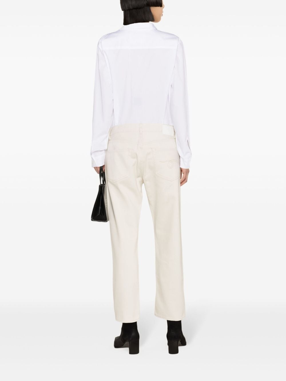 mid-rise boyfriend-cut trousers - 4