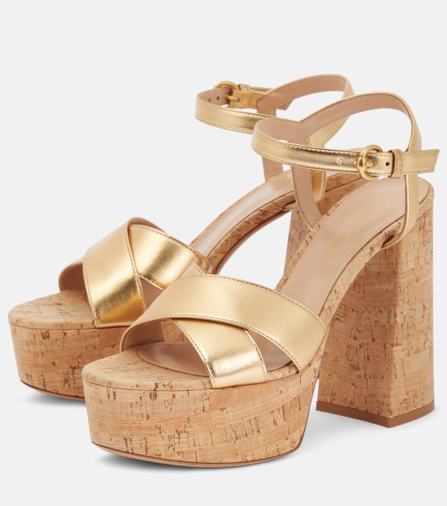 Bebe leather platform sandals - 5