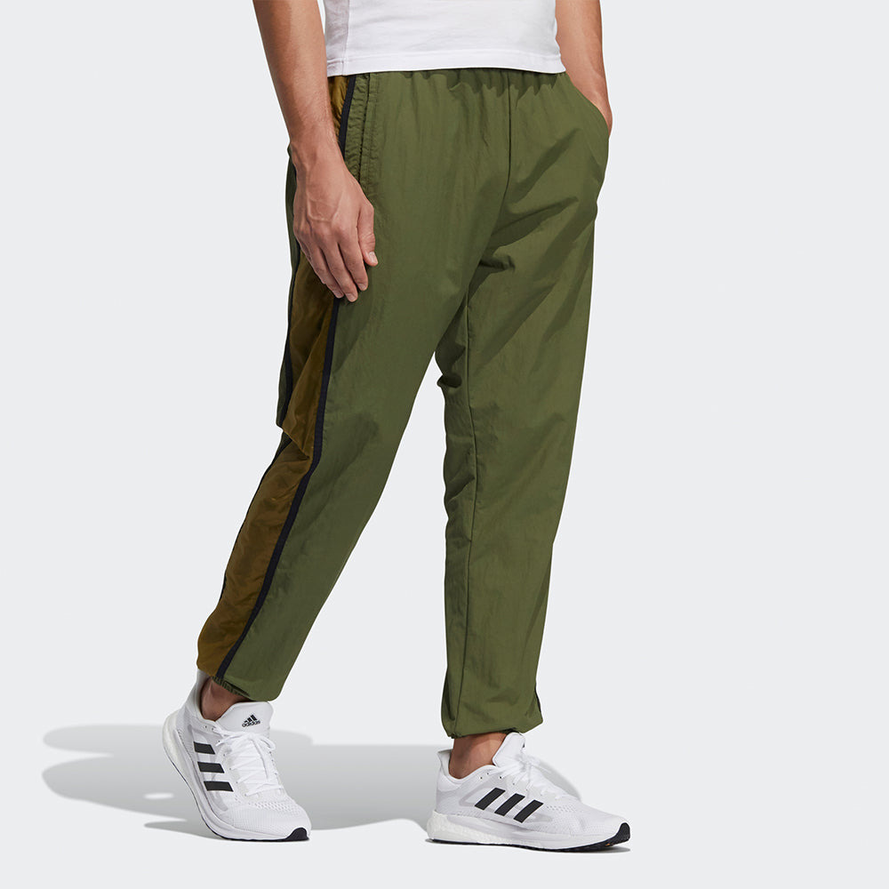 adidas M Wrd Wov Pnt Contrasting Colors Woven Loose Bundle Feet Sports Pants Green GL8683 - 5