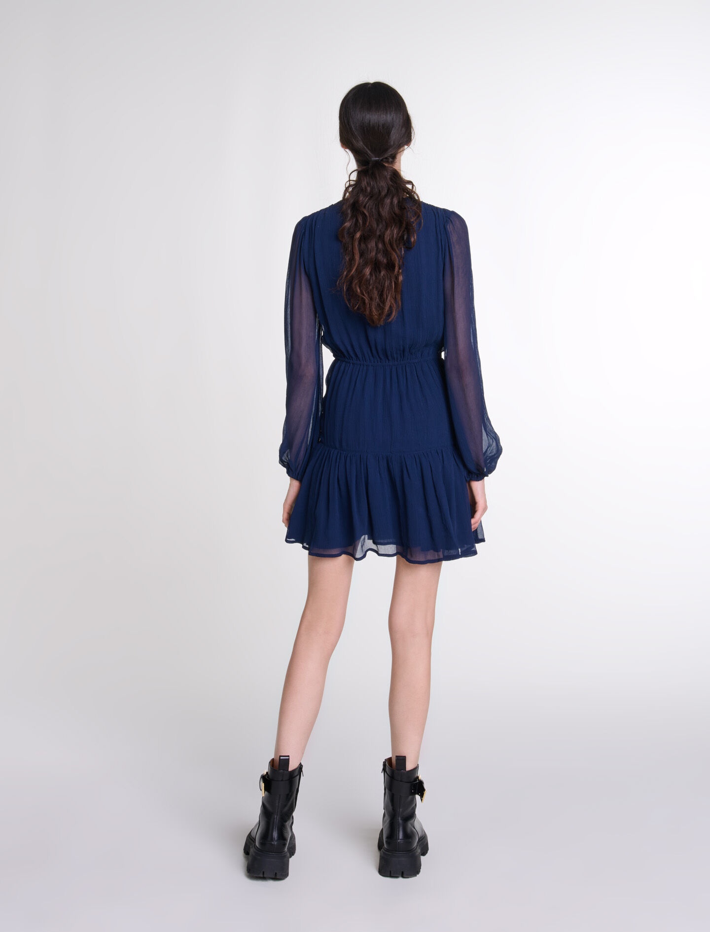 Short ruffled dress - 4