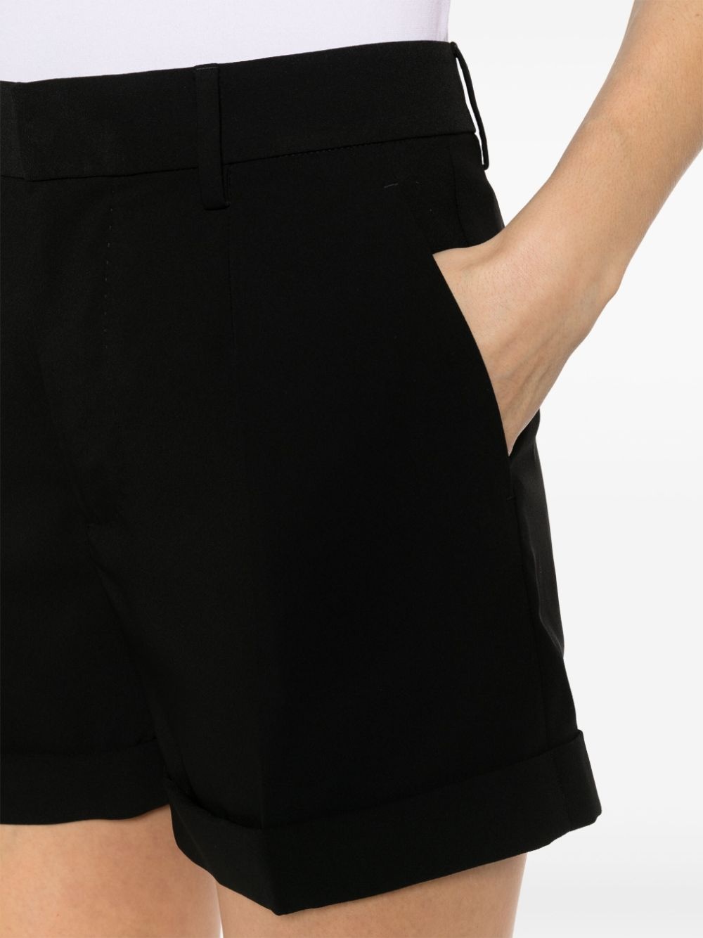 turn-up tailored shorts - 5