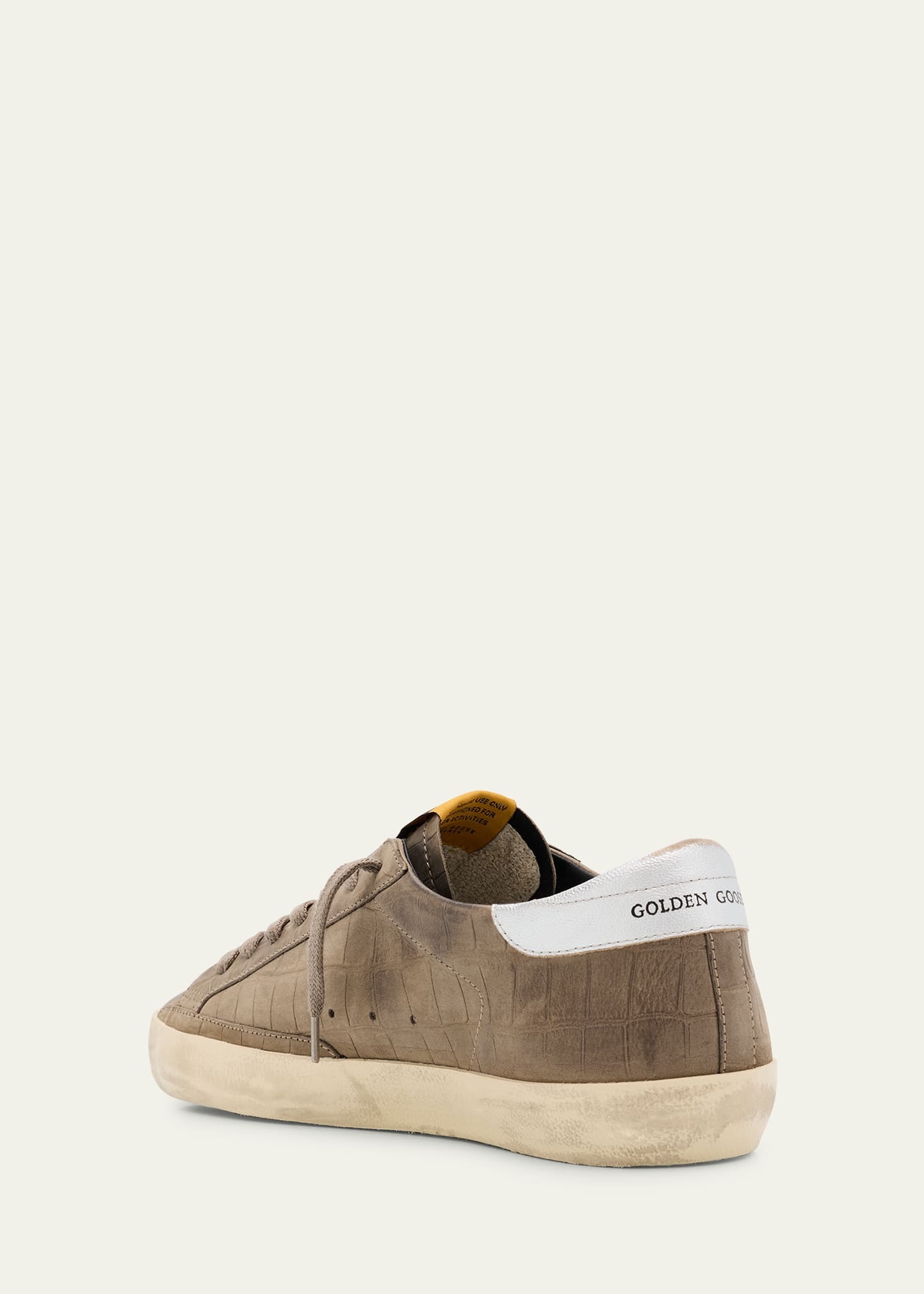 Men's Super-Star Croc-Printed Nubuck Leather Sneakers, Exclusive - 2