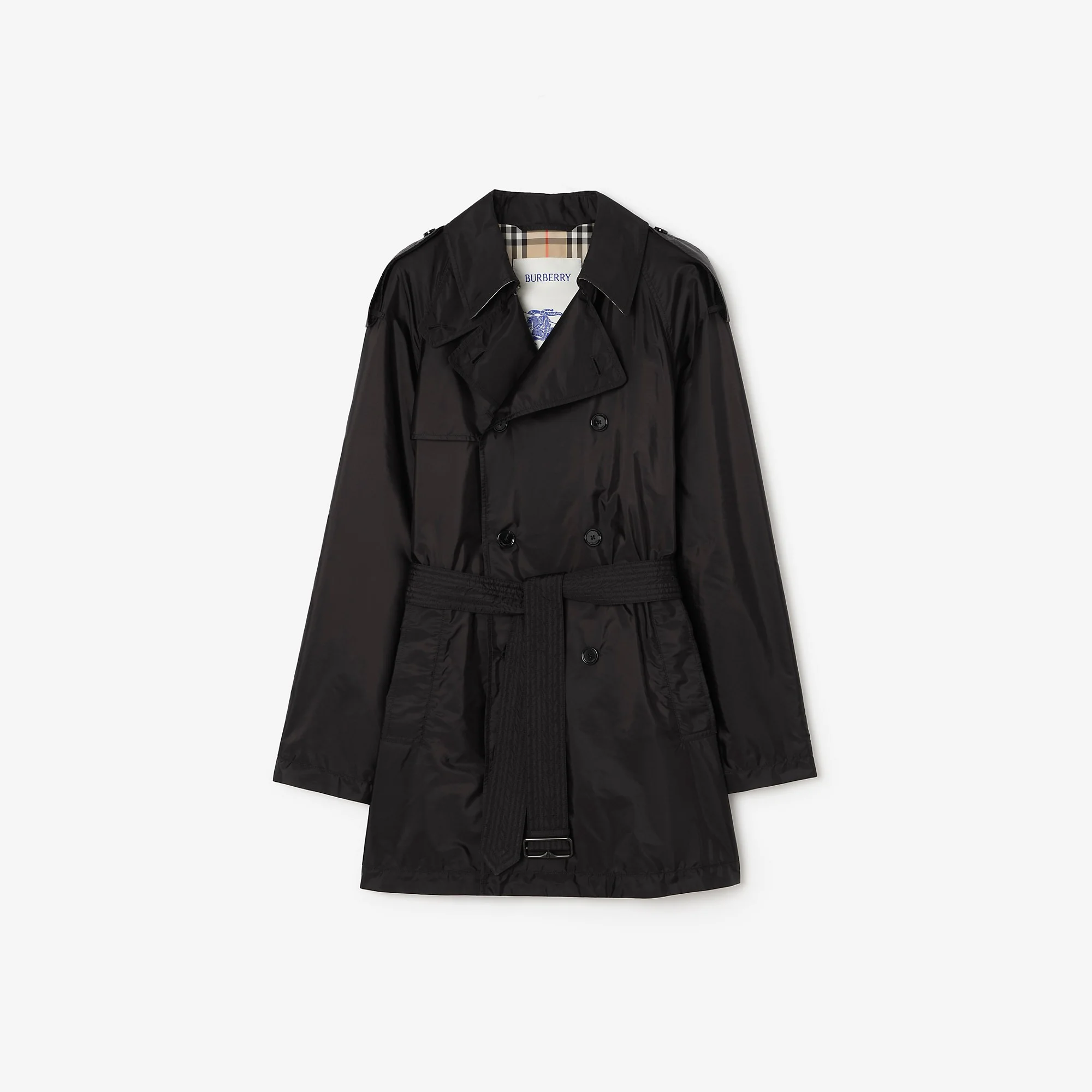 Mid-length Nylon Leadenham Trench Coat - 1