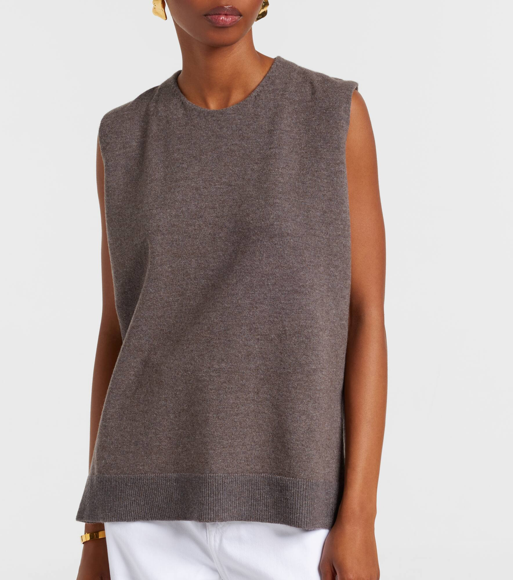 Layered wool and cashmere-blend top - 7