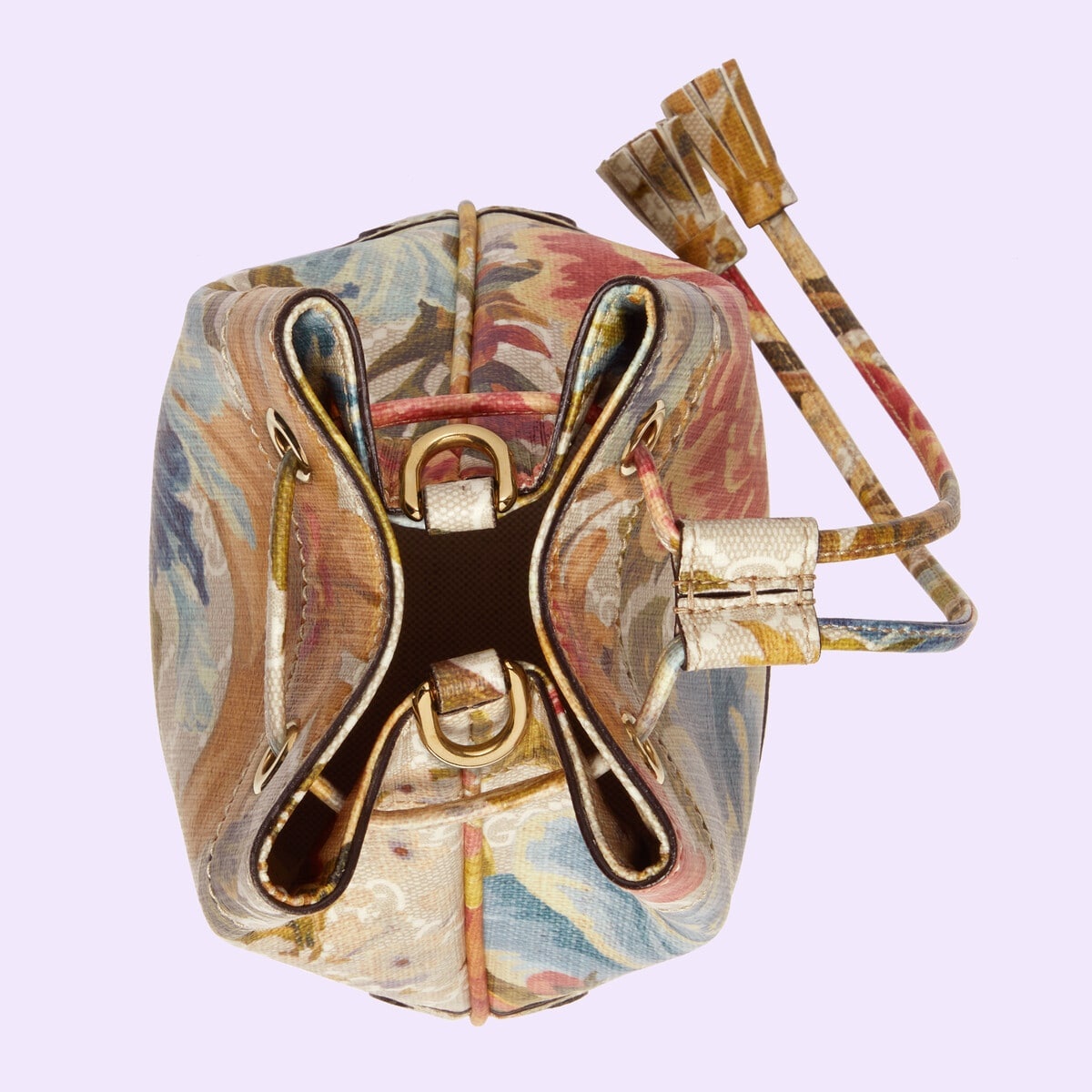 Ophidia GG Flora mini bucket bag - 8