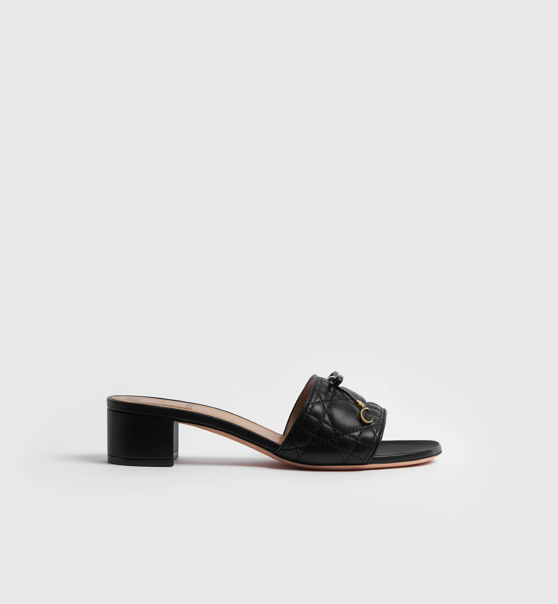 Dior Cannage Heeled Slide - 1