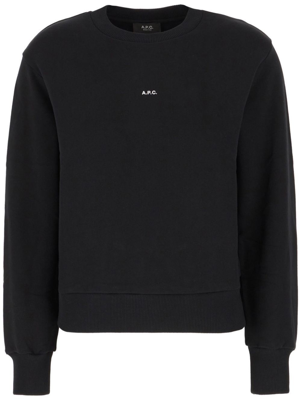 logo-print cotton sweatshirt - 1