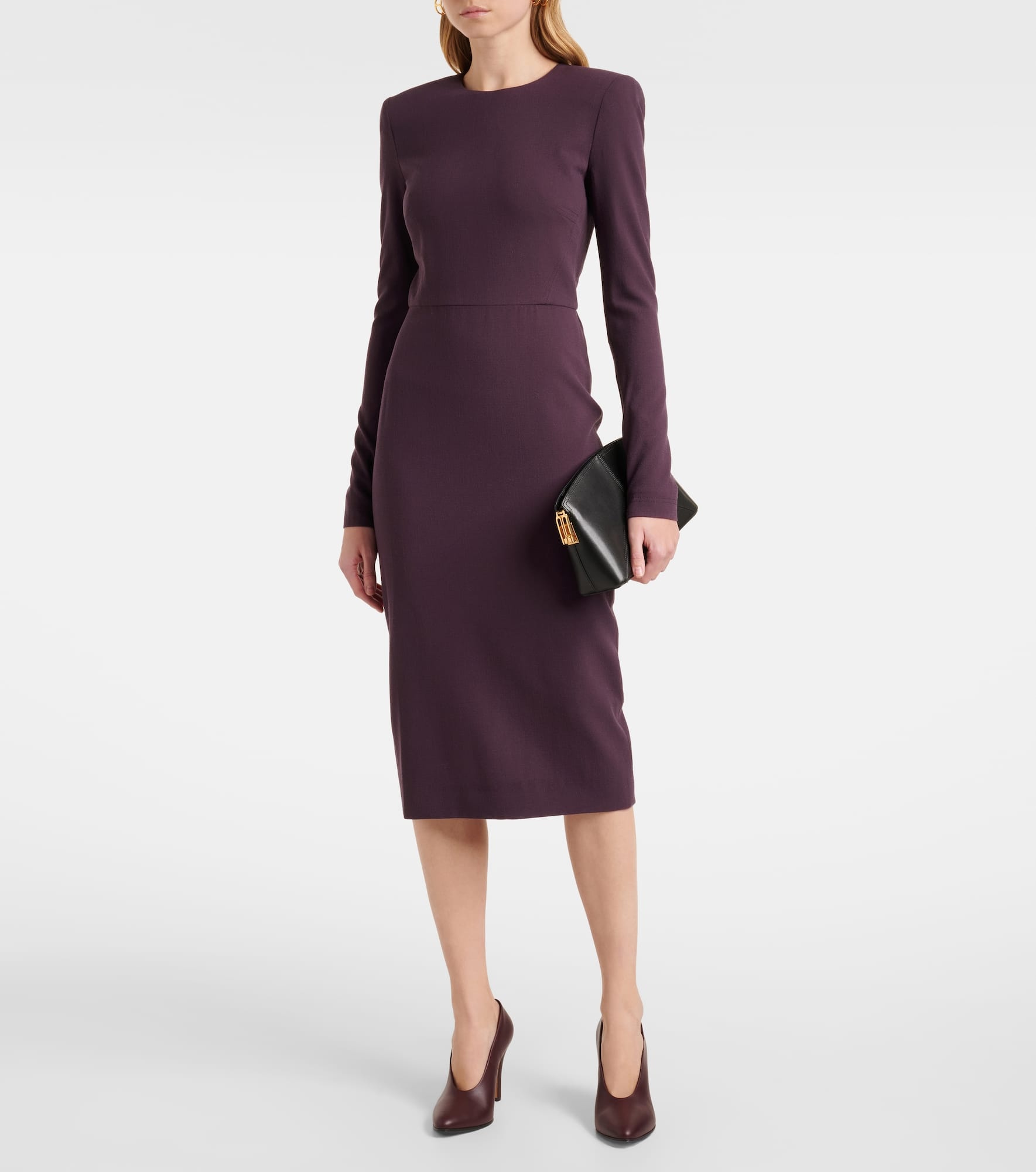 Wool-blend midi dress - 2