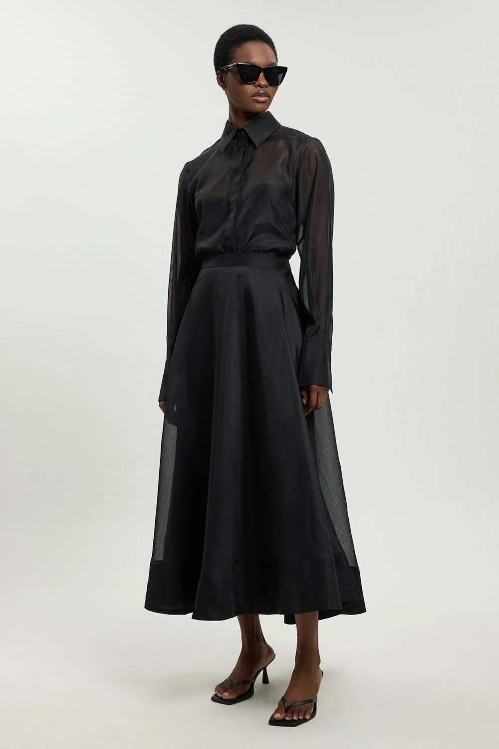 Organdie Woven Prom Skirt - 1