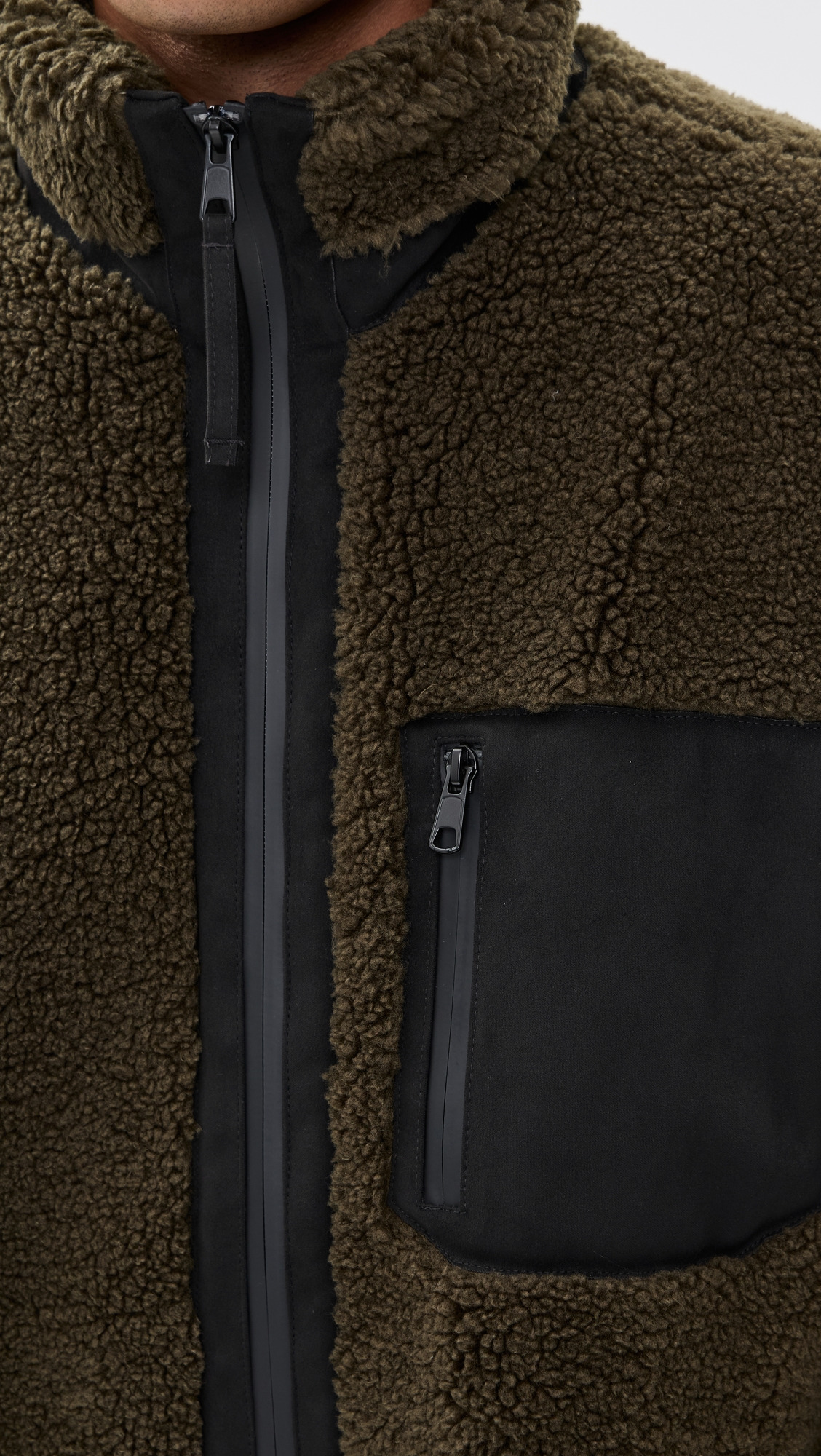 Faux Sherpa Zip Jacket - 5