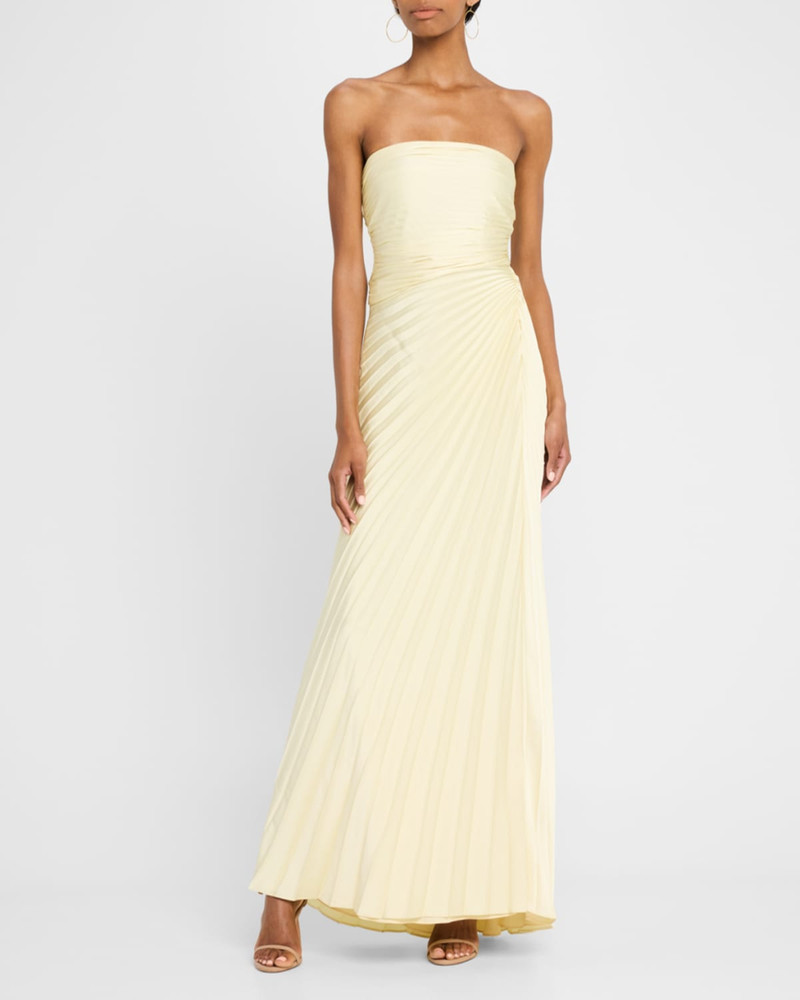 A.L.C. Bianca Pleated Strapless Gown outlook