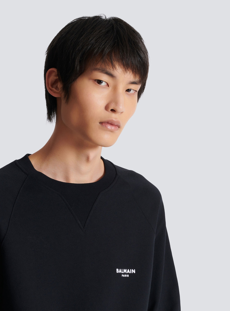 Balmain Paris flocked sweatshirt 7