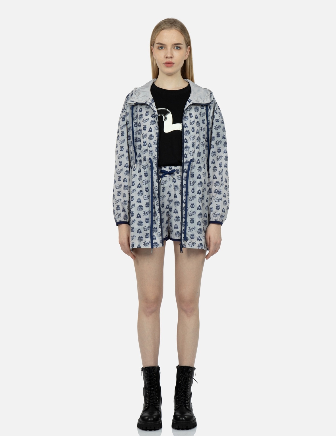 KAMON AND GODHEAD ALLOVER PRINT WINDBREAKER - 5