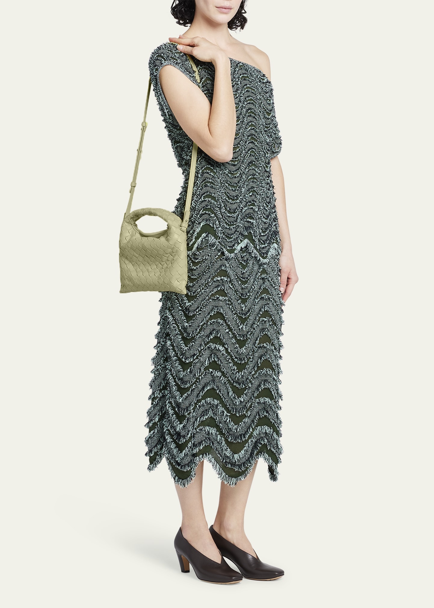 Hop Mini intrecciato Hobo Bag - 5