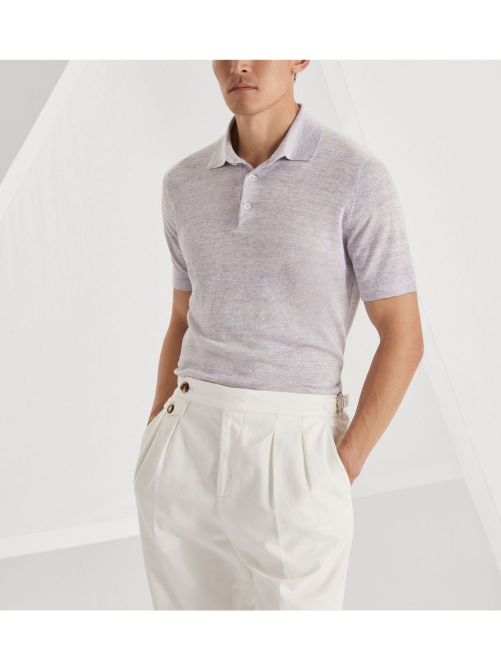 knitted polo shirt - 3