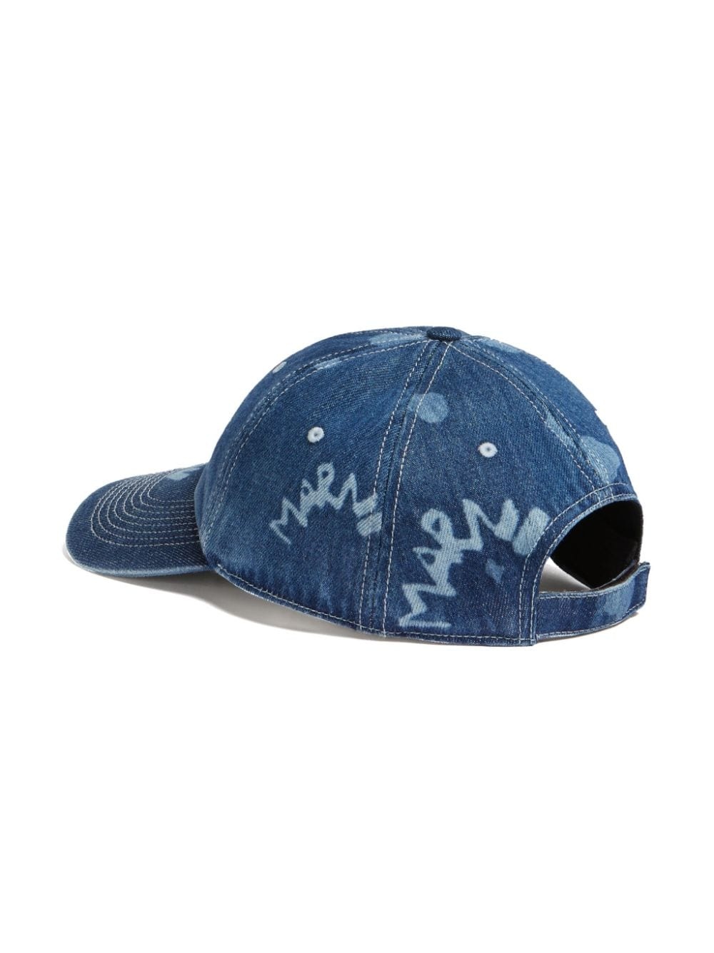 logo-print denim baseball cap - 2