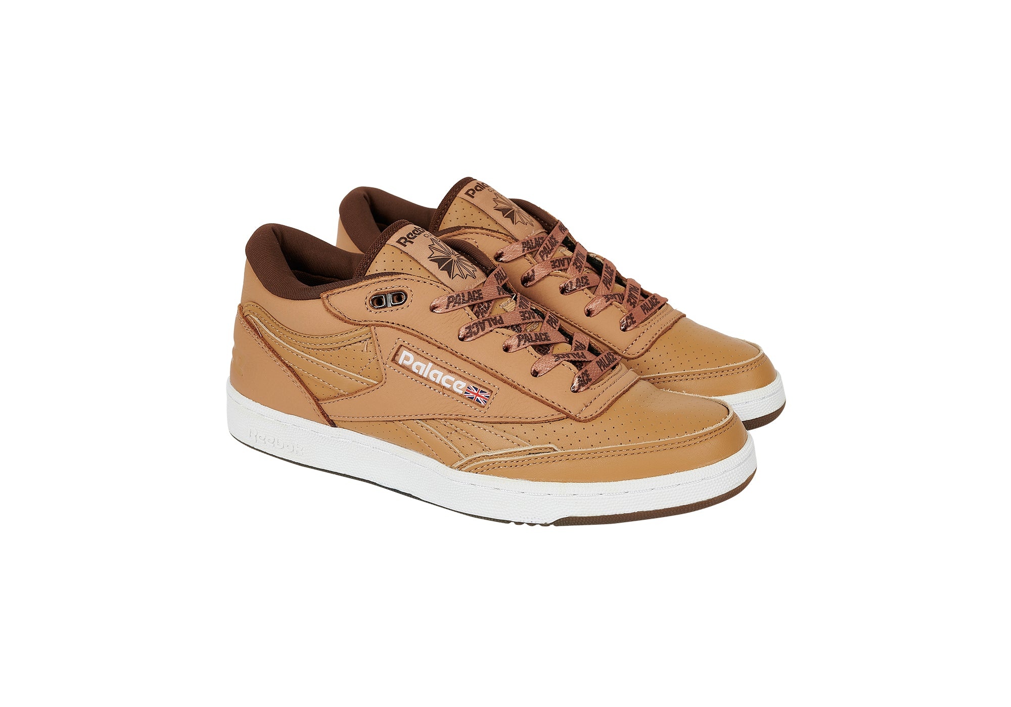 PALACE REEBOK CLUB C MID II REVENGE SOFT CAMEL / BRUSH BROWN / REEBOK LE 5 - 1