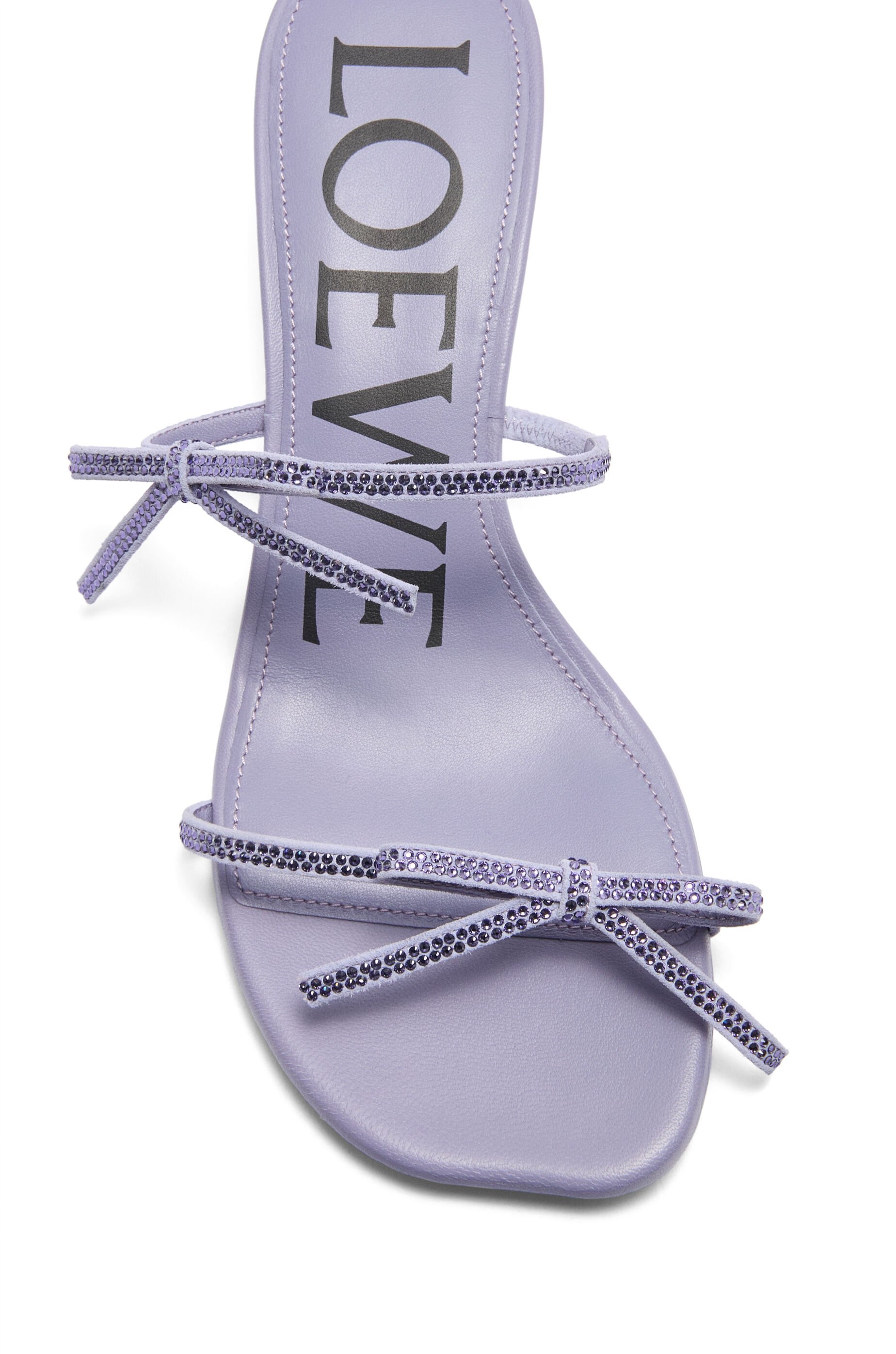 Petal sandal in suede and rhinestones - 5