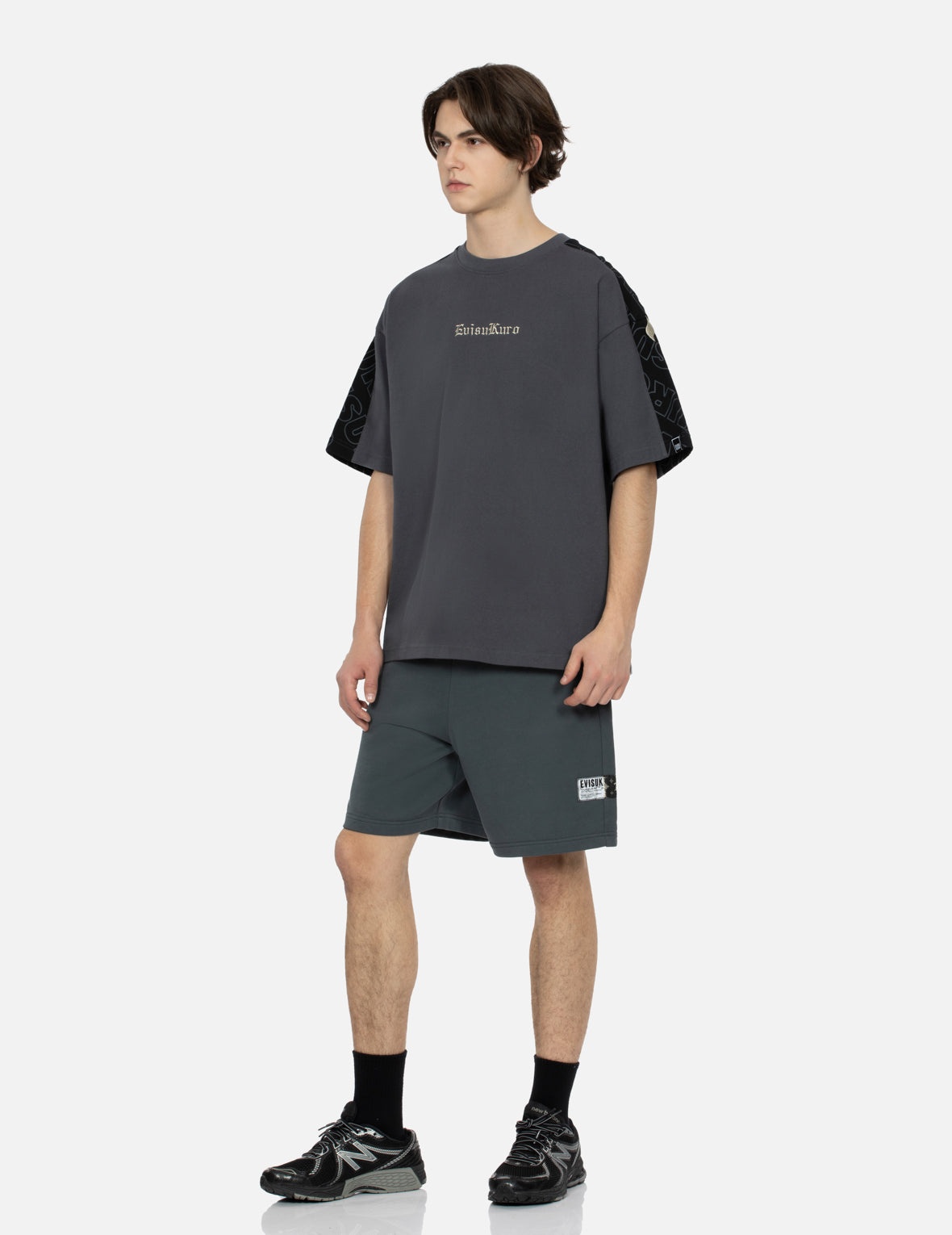 Allover EVISUKURO Print and Embroidery Loose Fit T-Shirt - 4