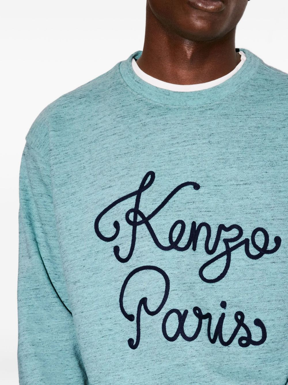 Paris Chainstitch-embroidered logo sweatshirt - 5