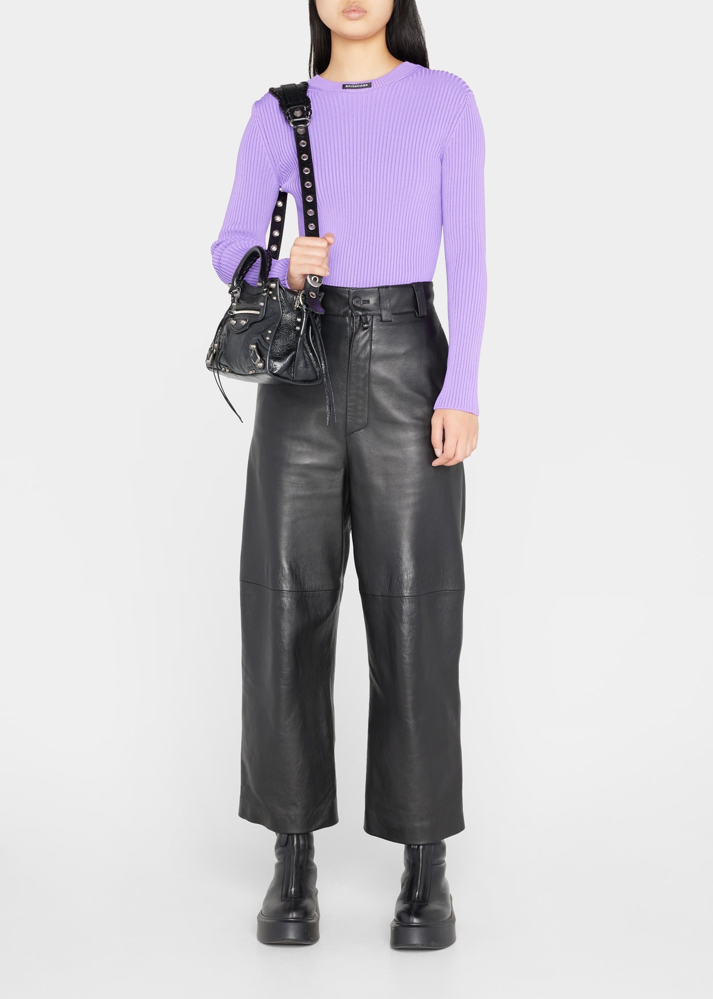 Cagole XS Leather Top-Handle Bag - 6