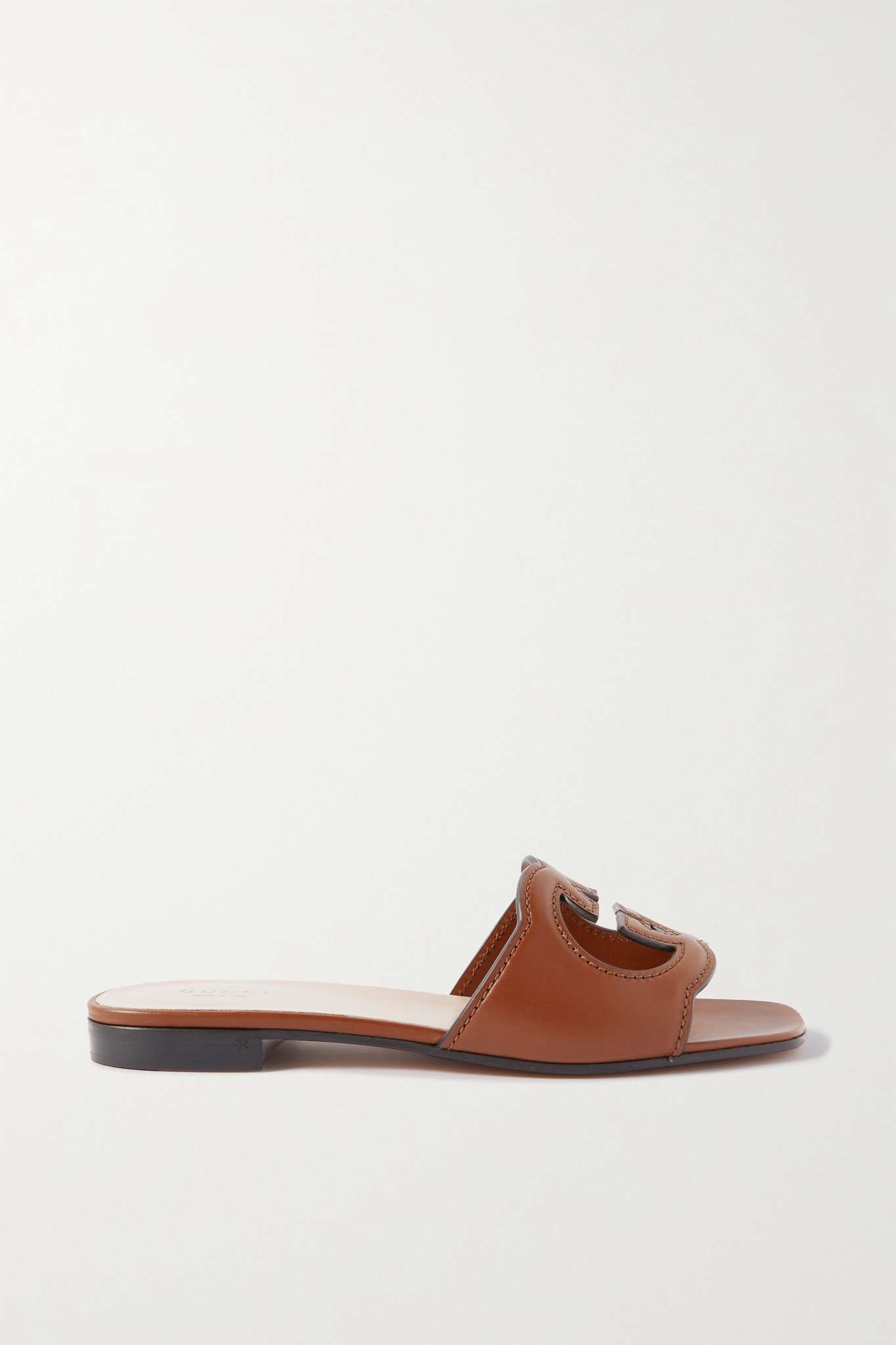 Cutout leather slides - 5