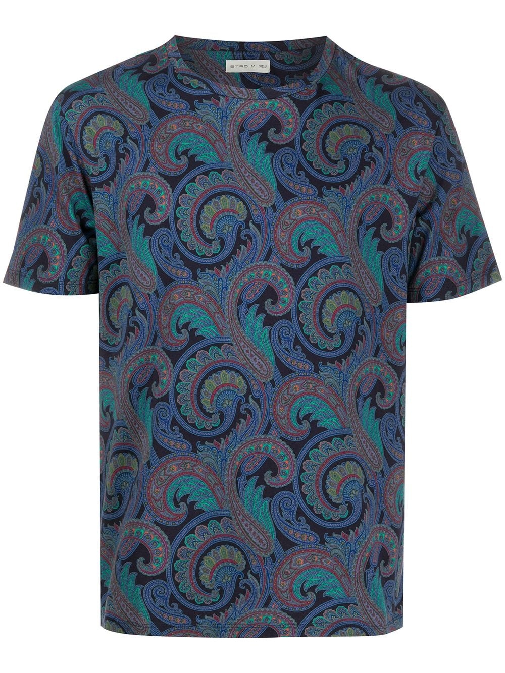 paisley print T-shirt - 1