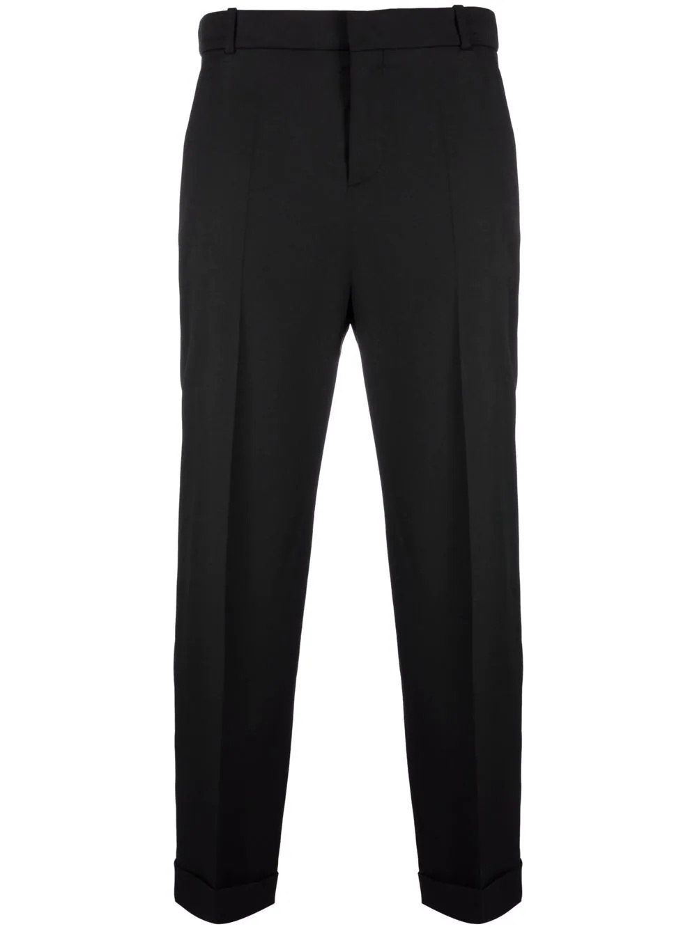 cropped straight-leg trousers - 1