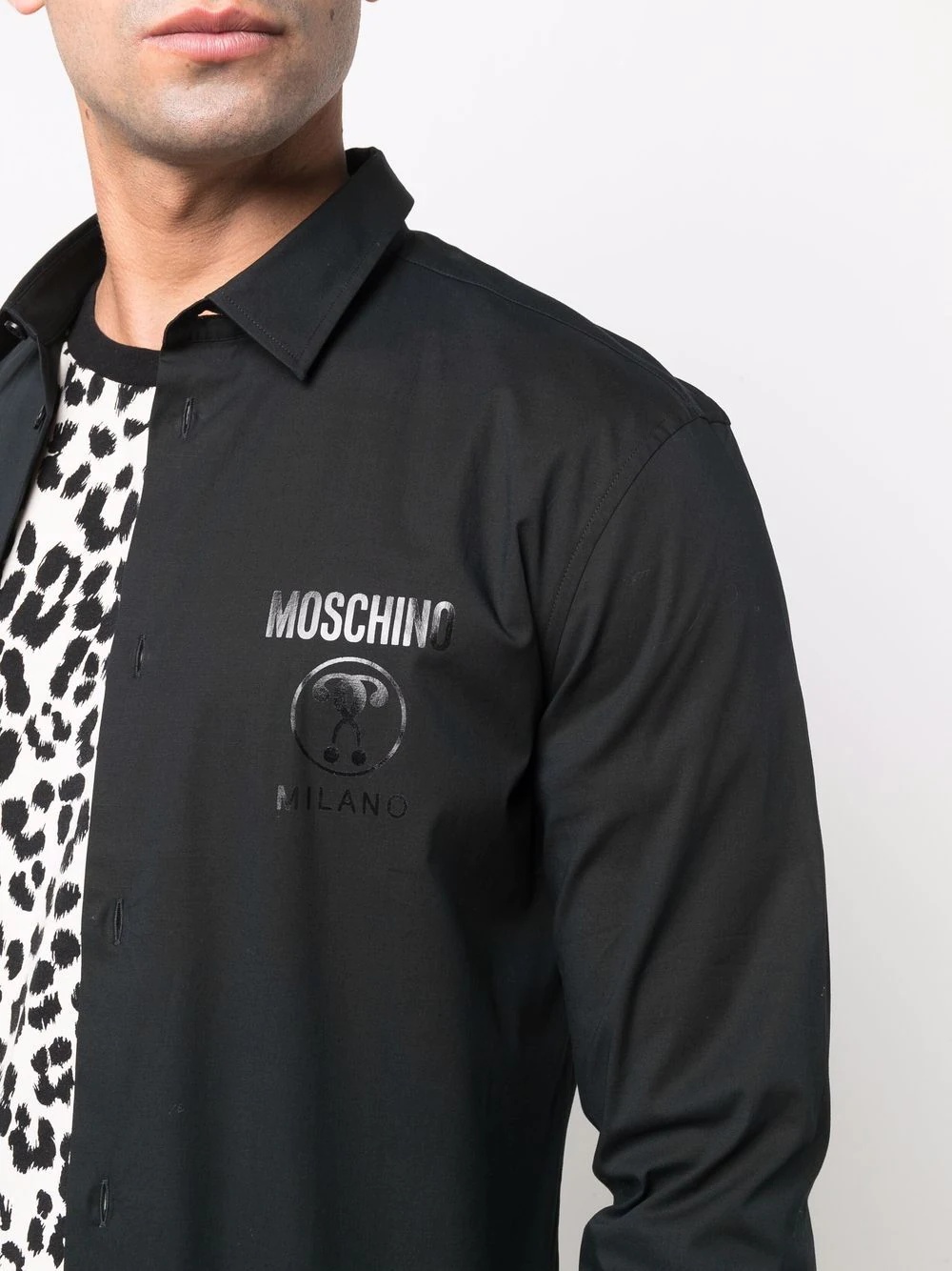 logo-print shirt - 5