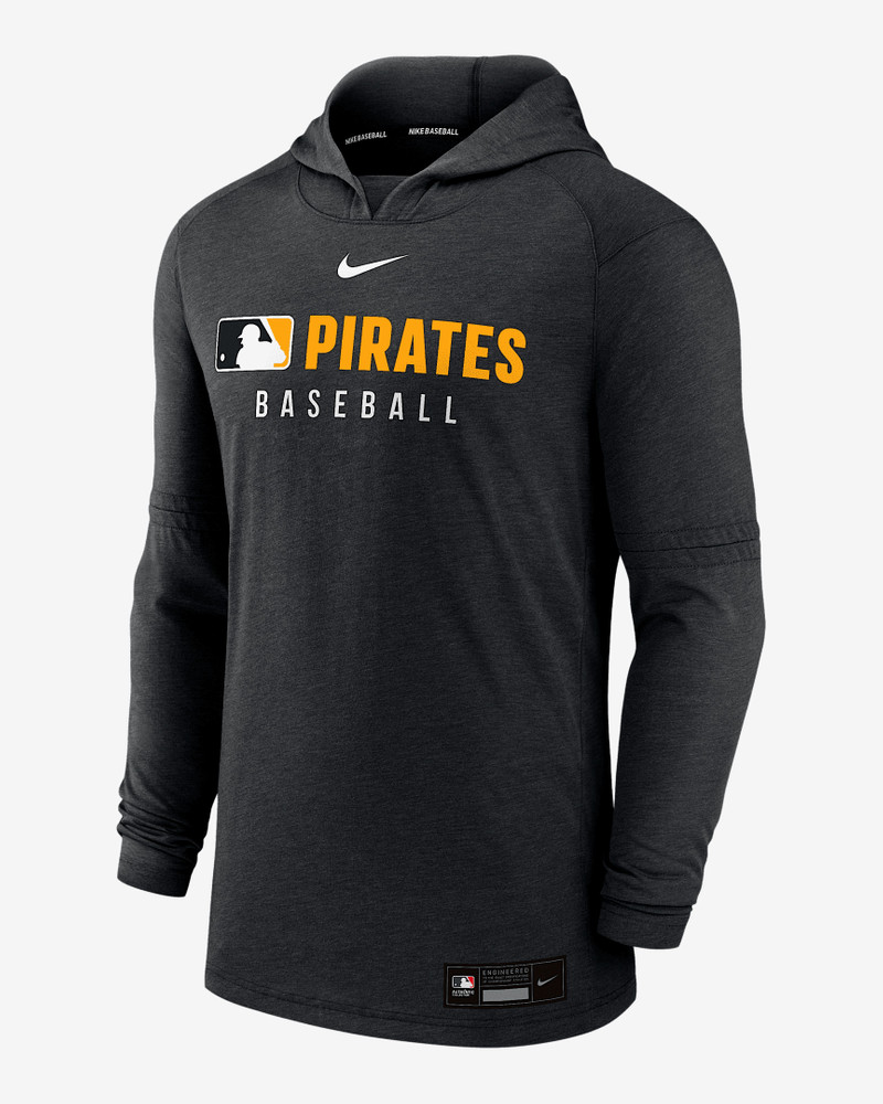 Pittsburgh Pirates Authentic Collection Men's Nike Dri-FIT MLB Pullover Hoodie 1
