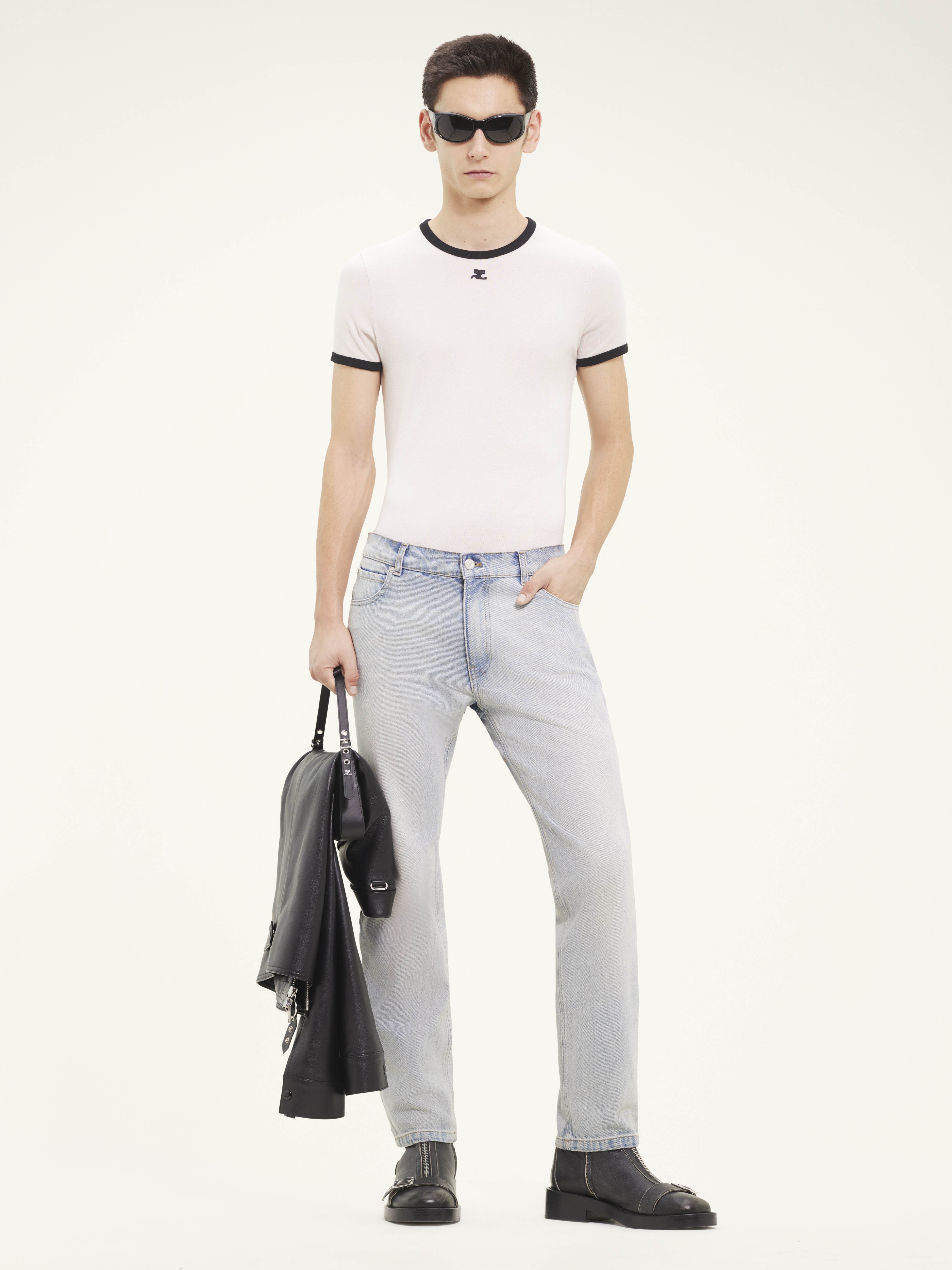 5-POCKET DENIM PANTS - 2