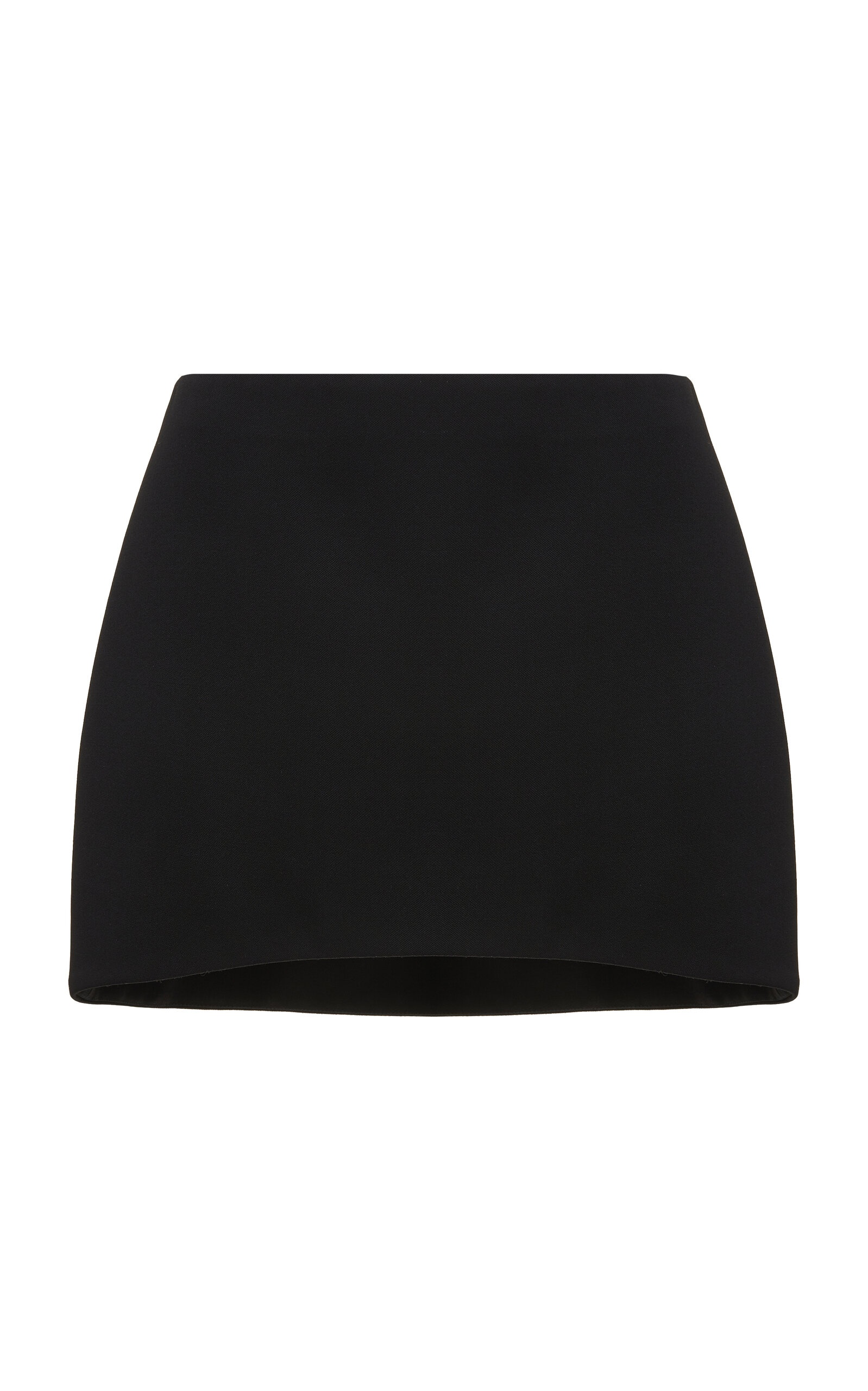 Wool Mini Skirt black - 1