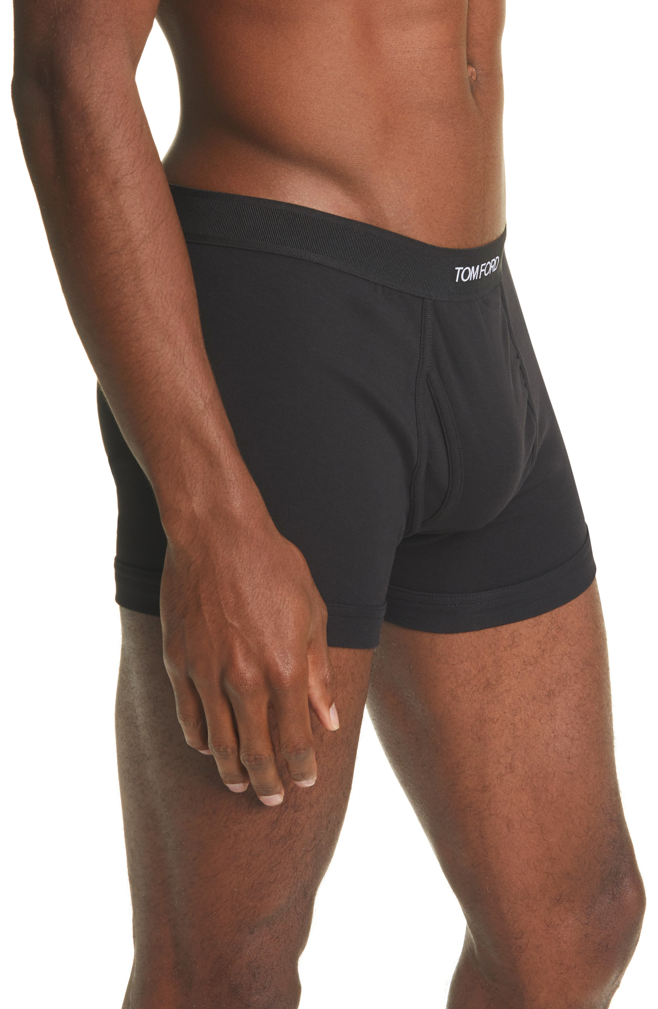 TOM FORD 2-Pack Cotton Jersey Boxer Briefs in Black at Nordstrom - 3