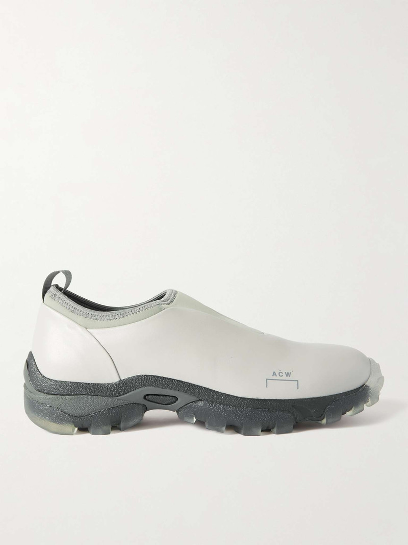A-COLD-WALL* Neoprene-Trimmed Leather Slip-On Sneakers outlook