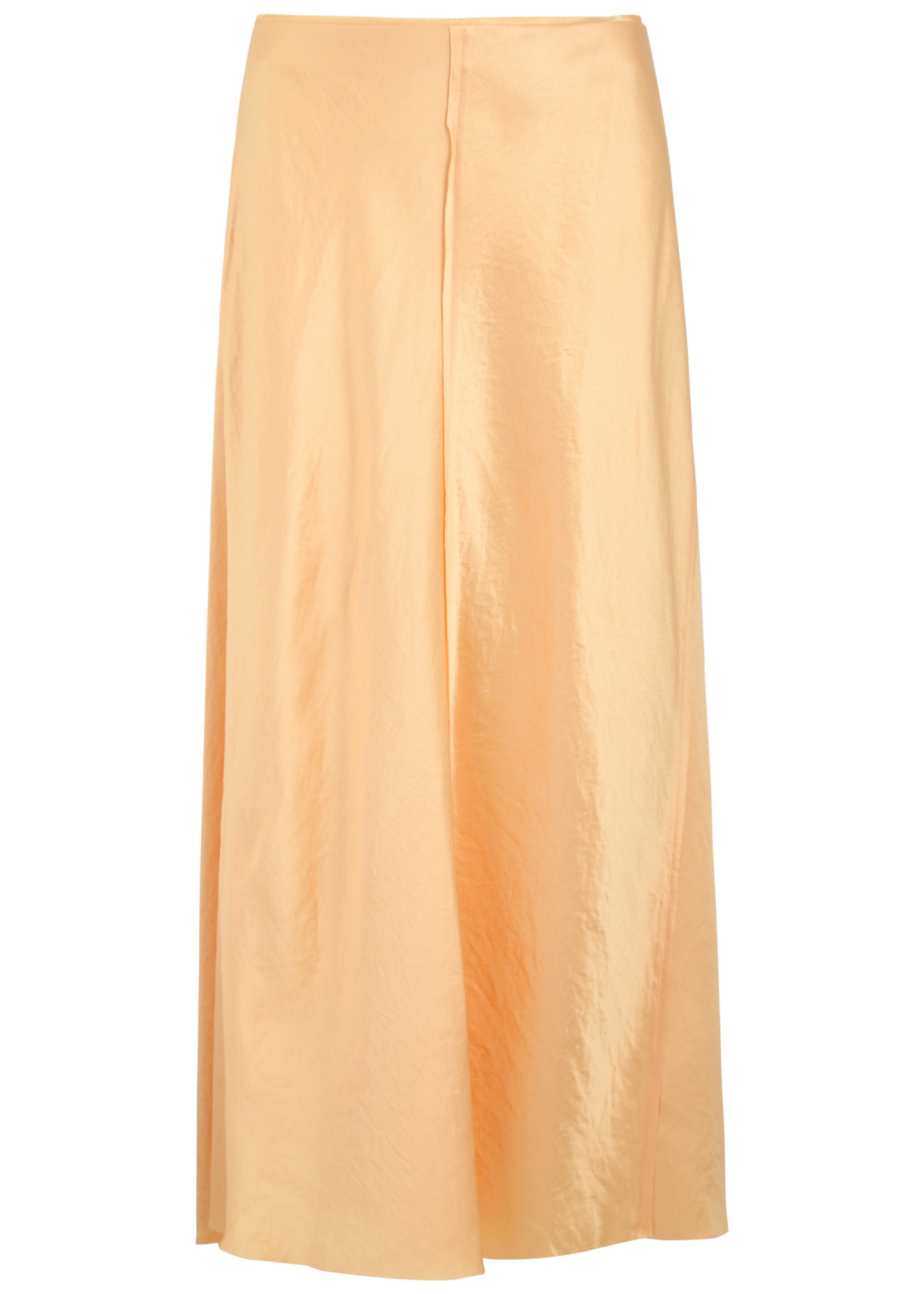 Satin midi skirt - 1