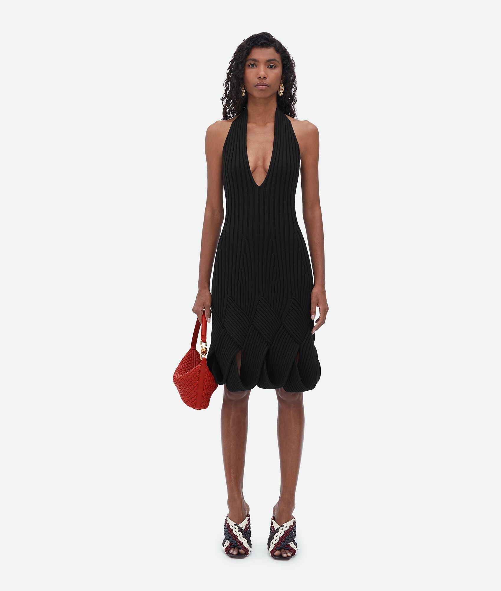 intreccio wool dress - 1