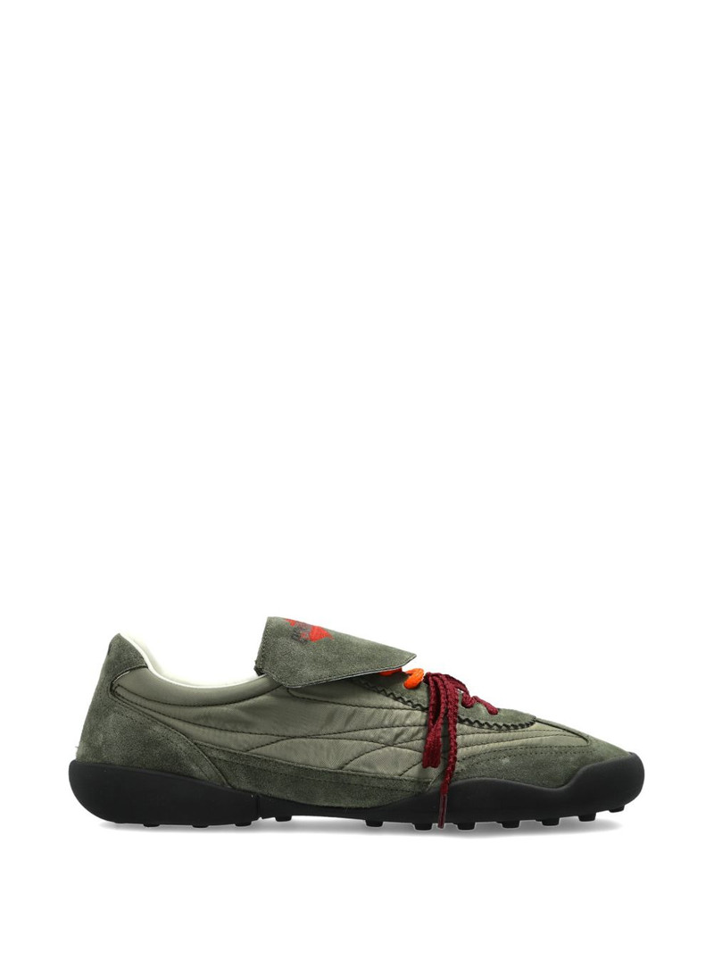 suede panelled sneakers 1