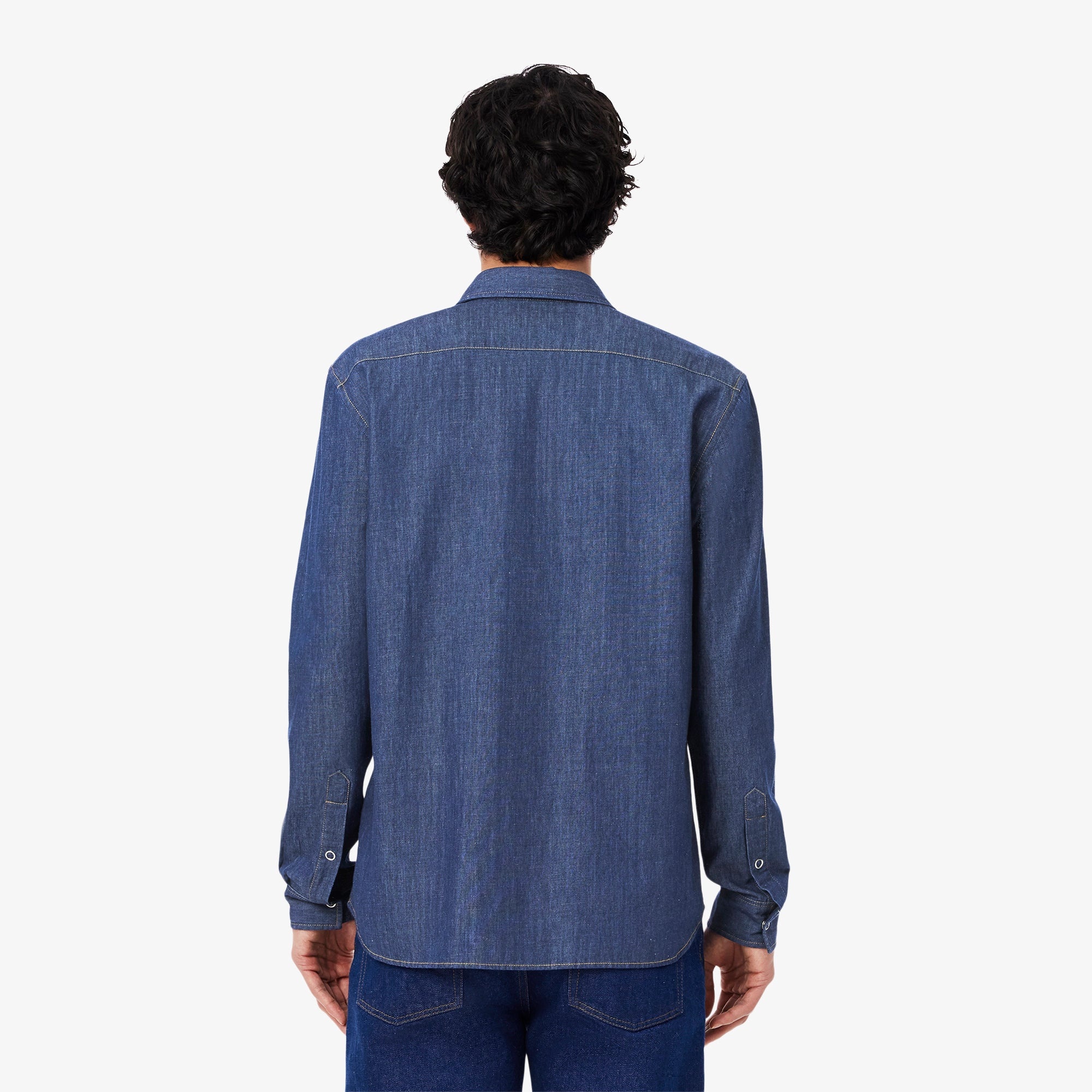 LOGO-APPLIQUÉ DENIM SHIRT - 3