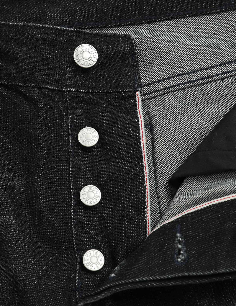 LOGO PRINT LOOSE-FIT DISTRESSED DENIM JEANS 9