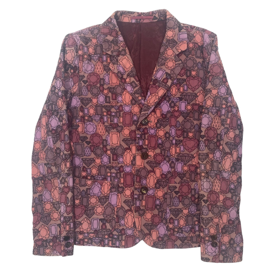 Coup de Grace - Undercover Gem Print Blazer AW01-02 Sz 2 - 1
