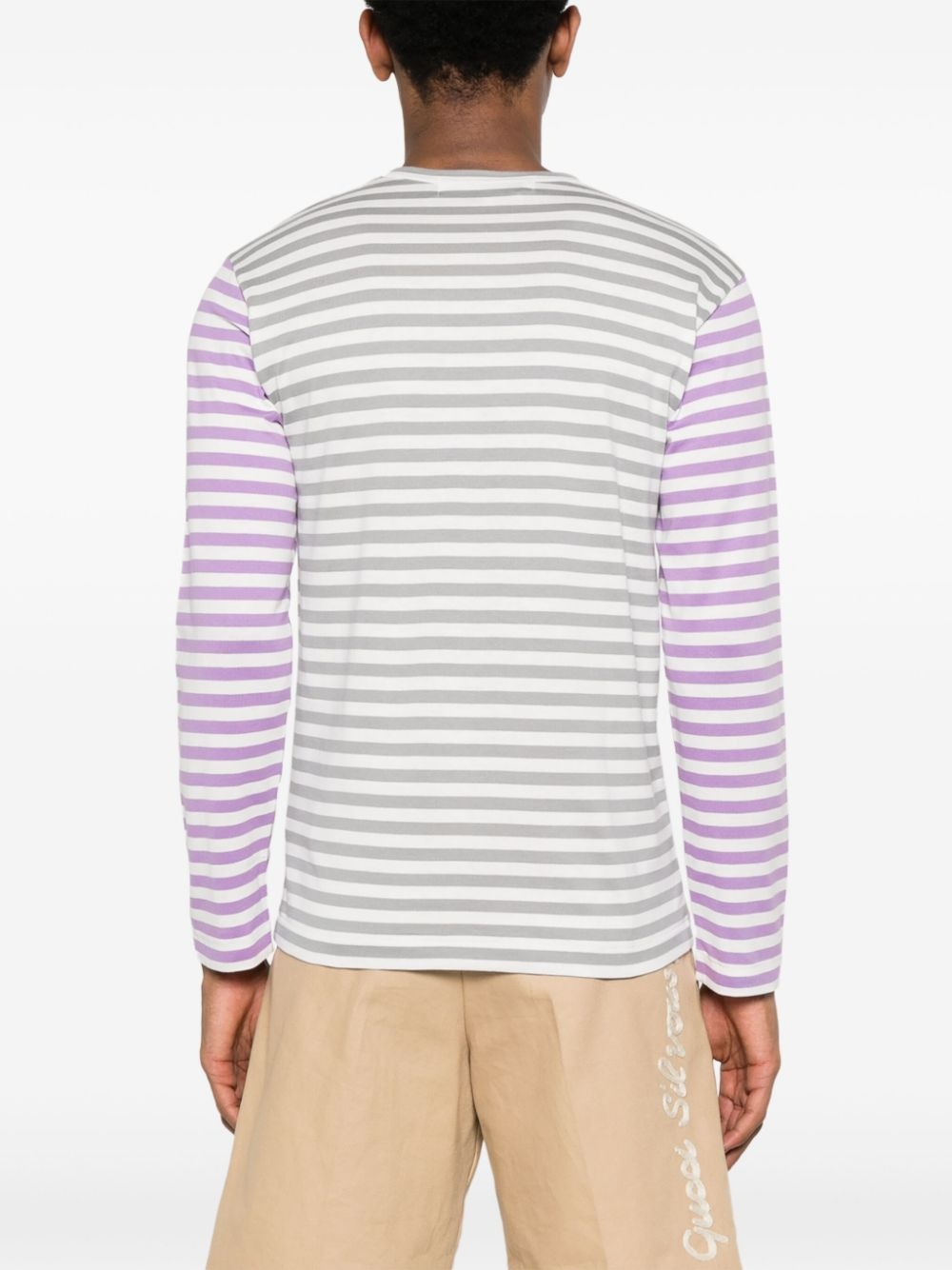striped T-shirt - 4