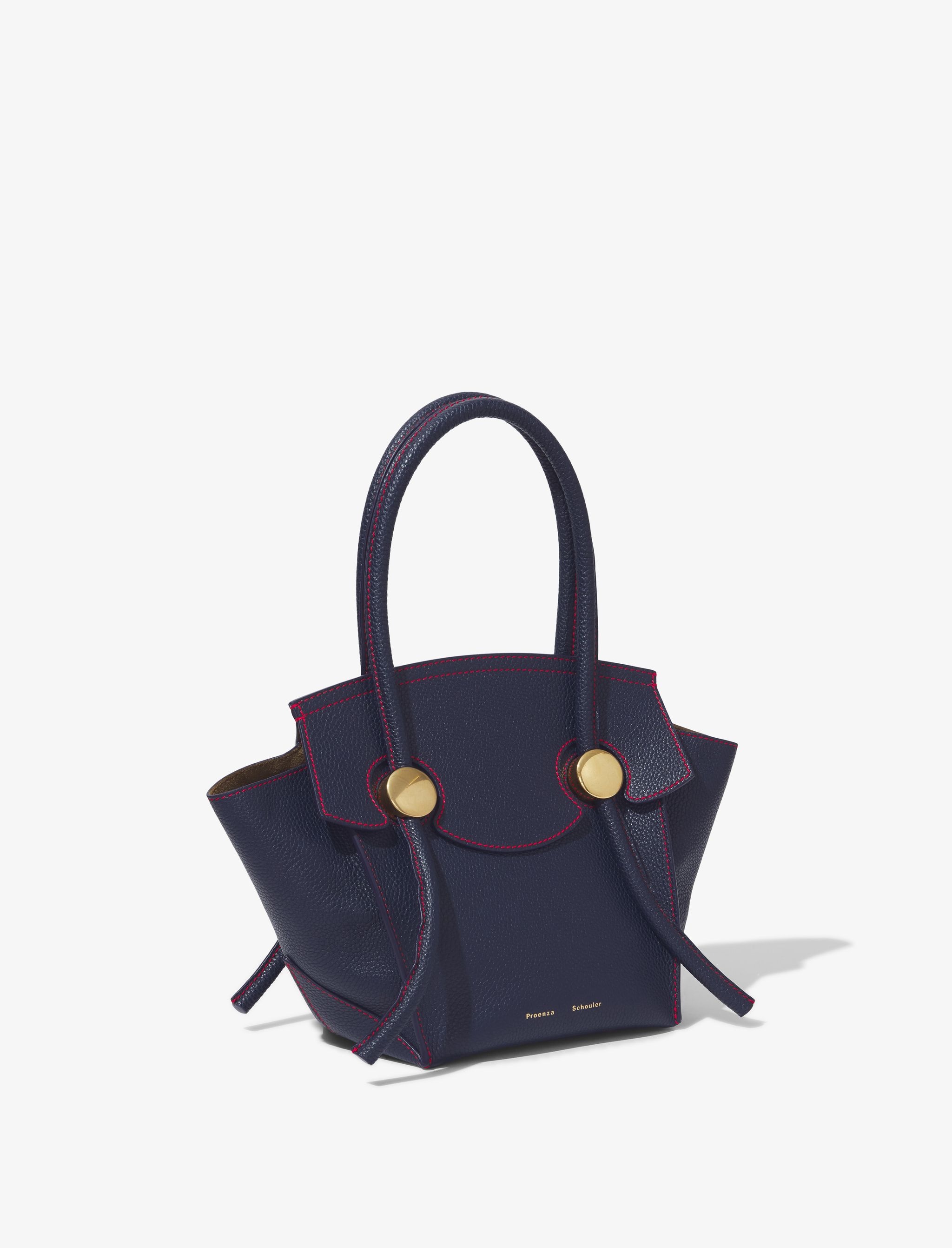 Small Grainy Leather Pipe Bag - 2