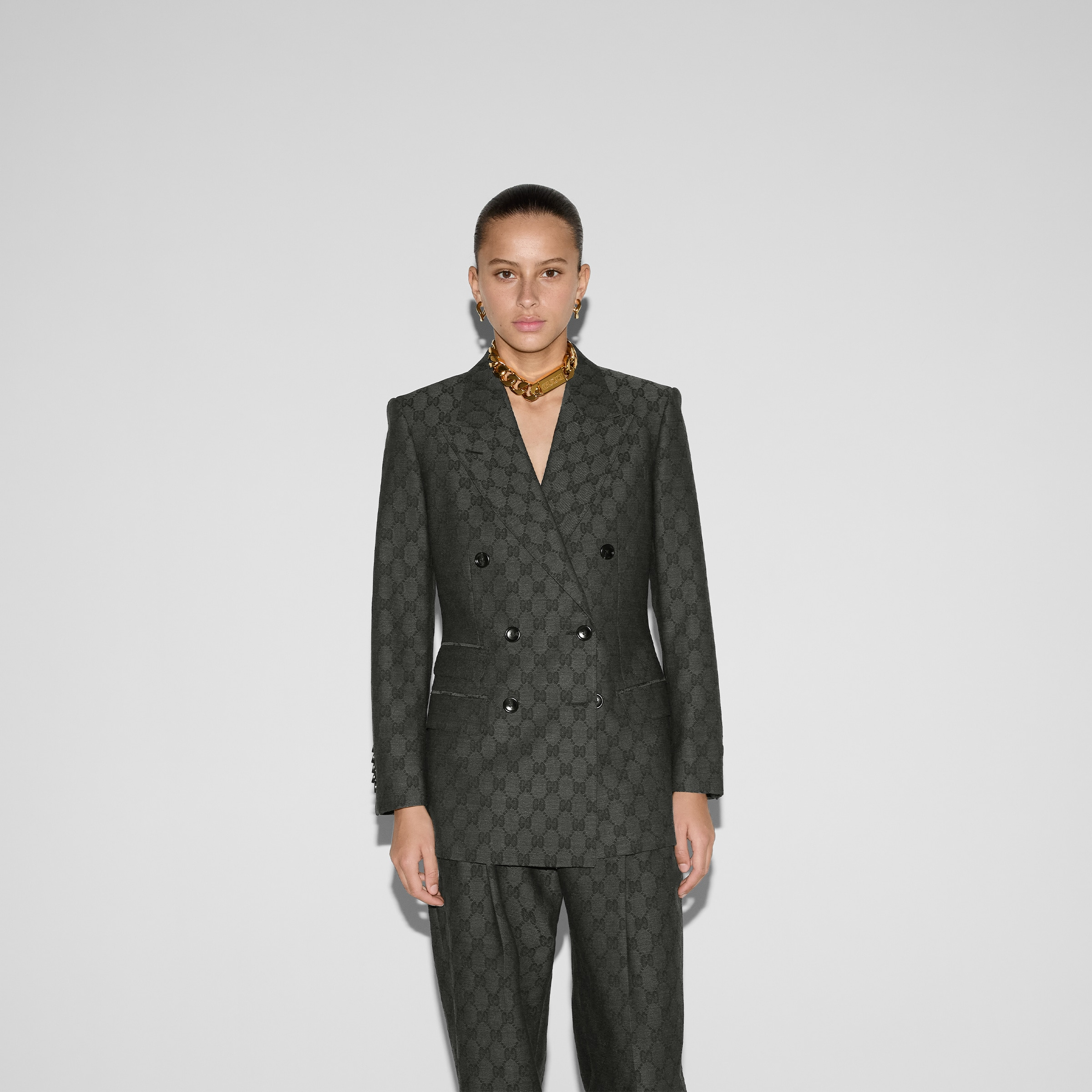 GG wool jacquard jacket - 3