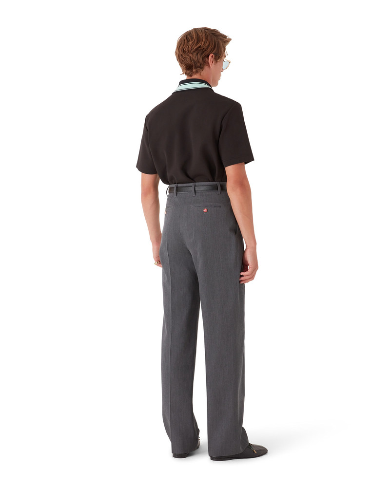 Wool Tailoring Belt Loop Trousers | Casablanca Paris 4