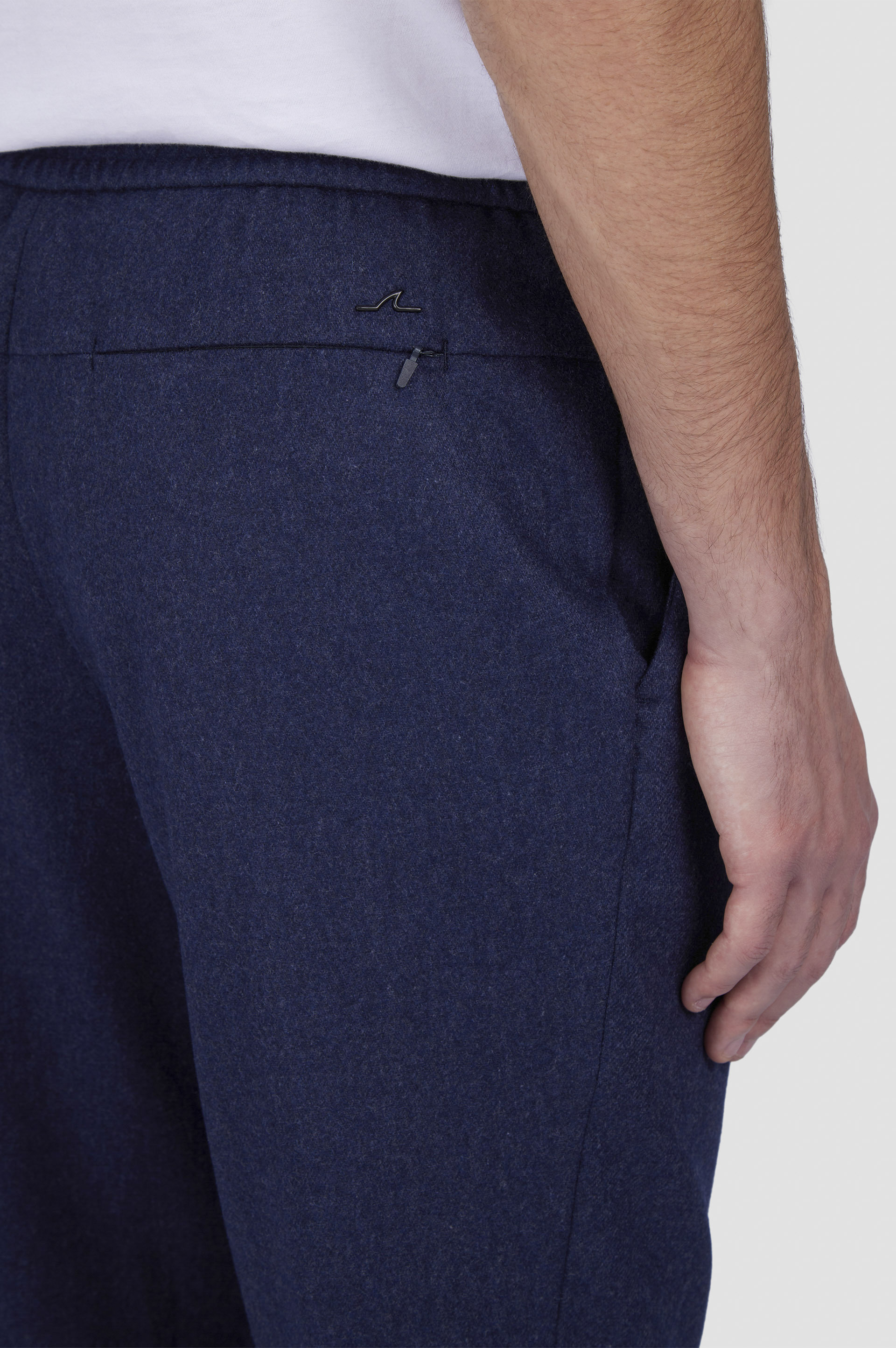 WOOL BLEND TROUSERS WITH PLEATS - 4