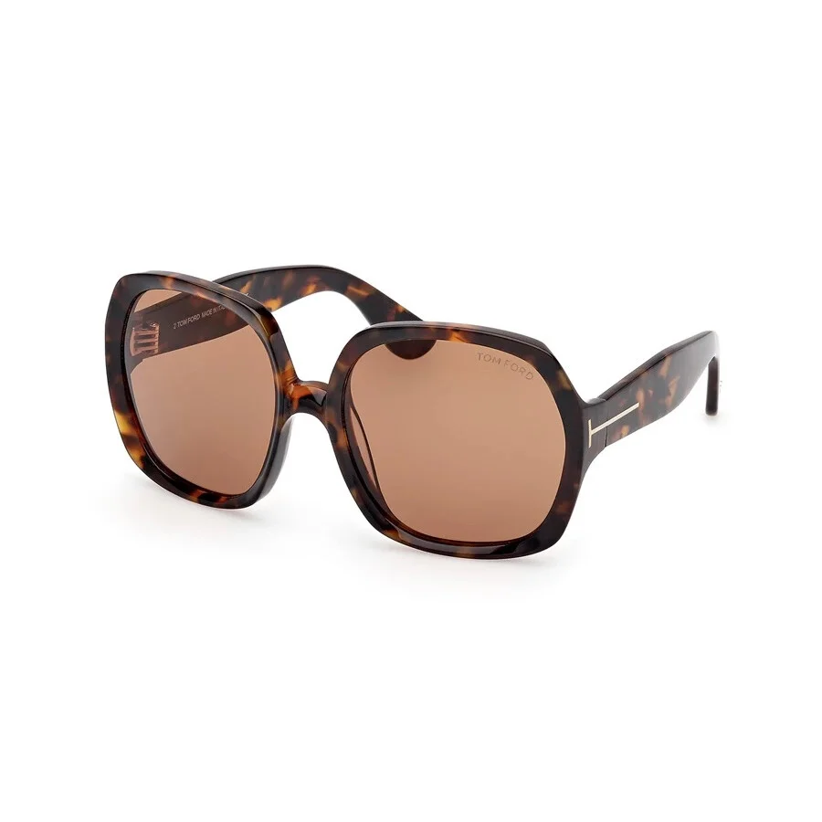 Tom Ford SAFFRON Brown Butterfly Ladies Sunglasses FT1221 52E 60 - 1